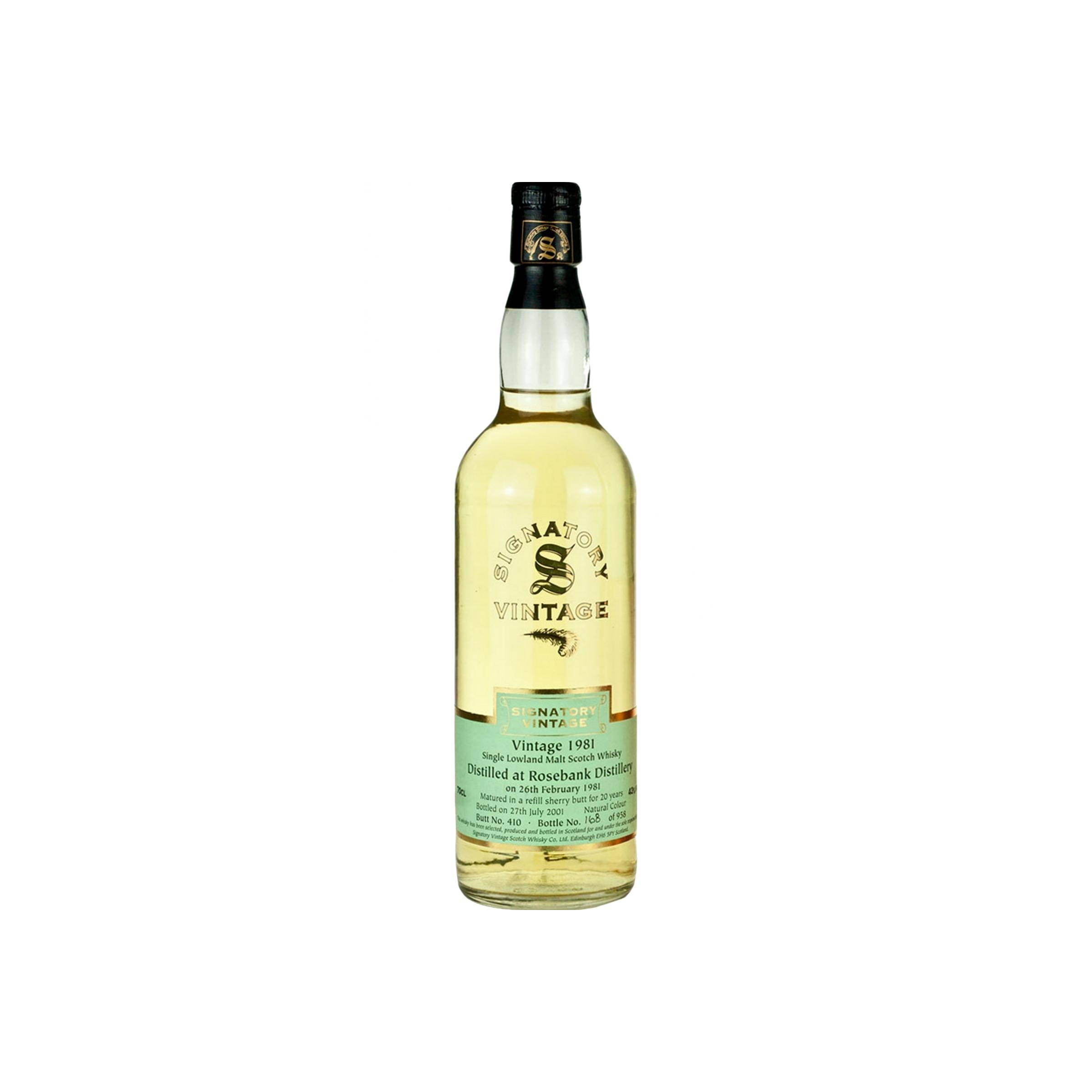 Rosebank Vintage Collection 1981 20 Years Single Malt Whisky