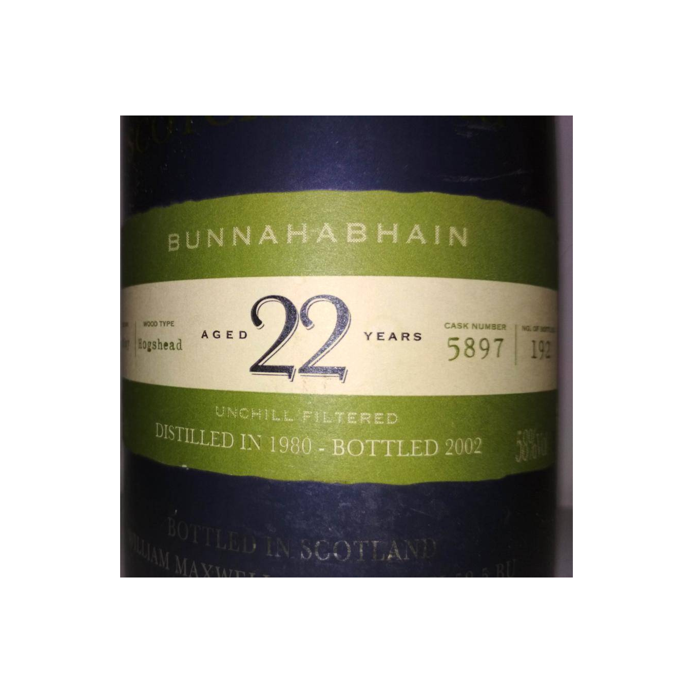 Bunnahabhain 1980 22 Years Single Malt Whisky 2