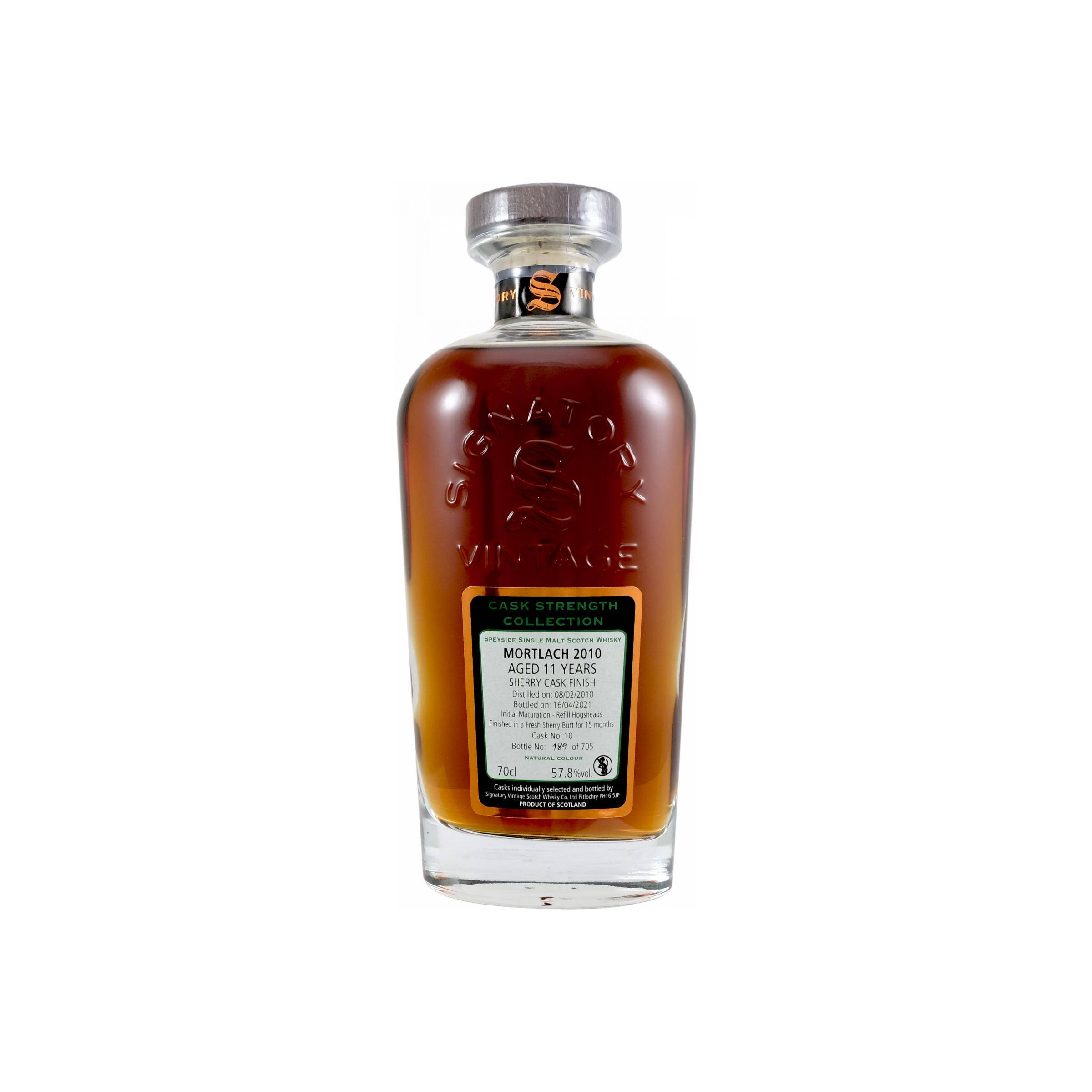 Mortlach Cask Strength Collection 2010 11 Years Single Malt Whisky