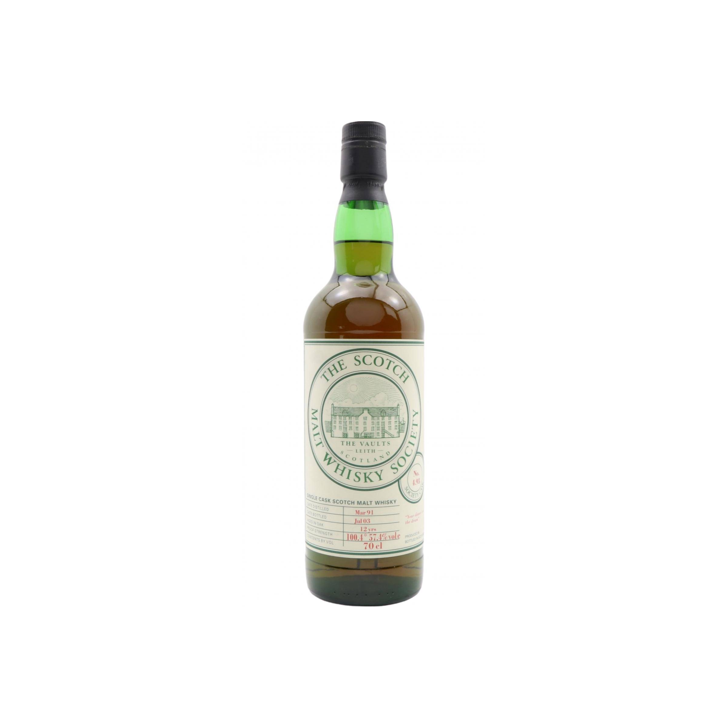 The Scotch Malt Whisky Society 1991 12 Years Single Malt Whisky