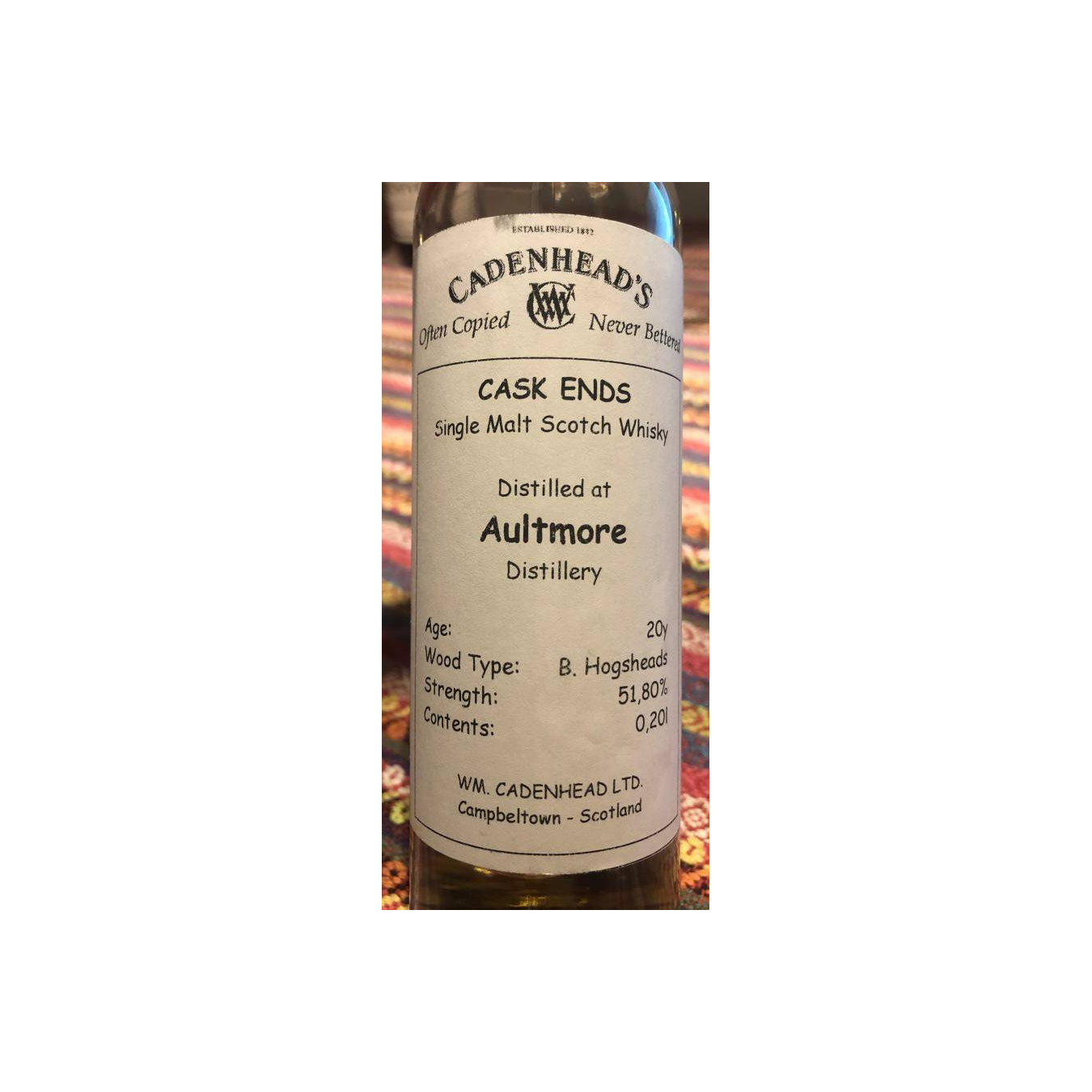 Aultmore 20 Years Single Malt Whisky