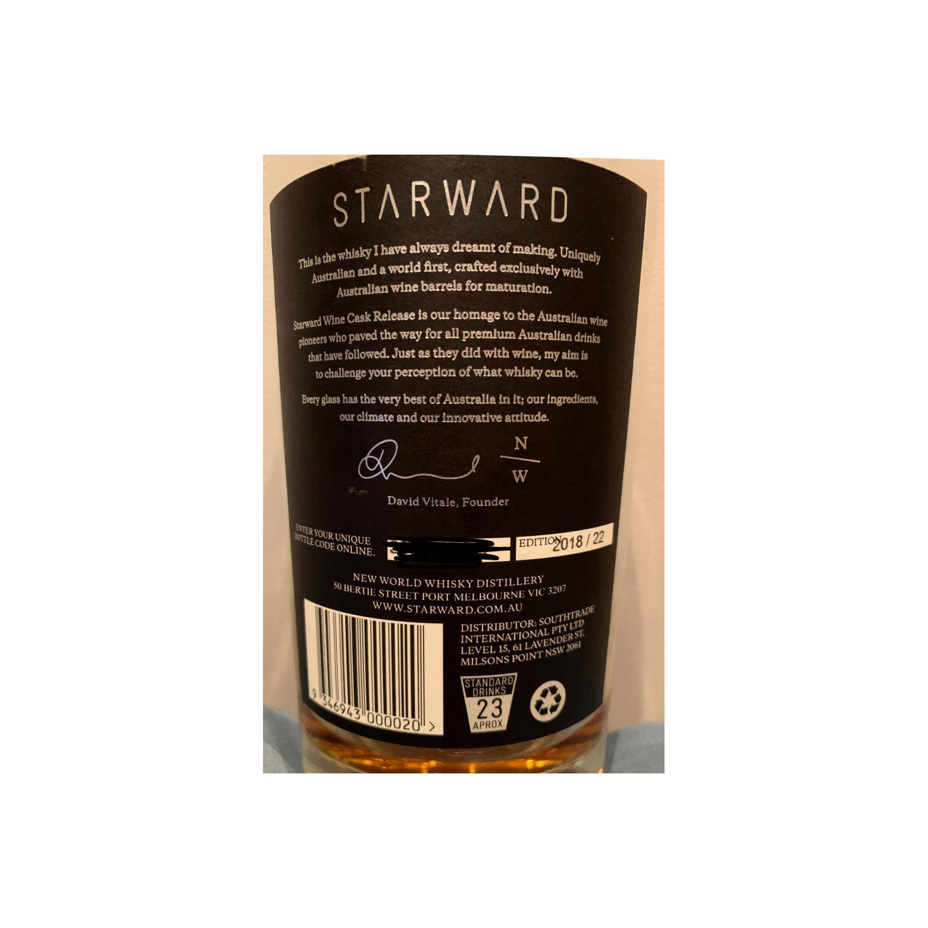 Starward Single Malt Whisky 2