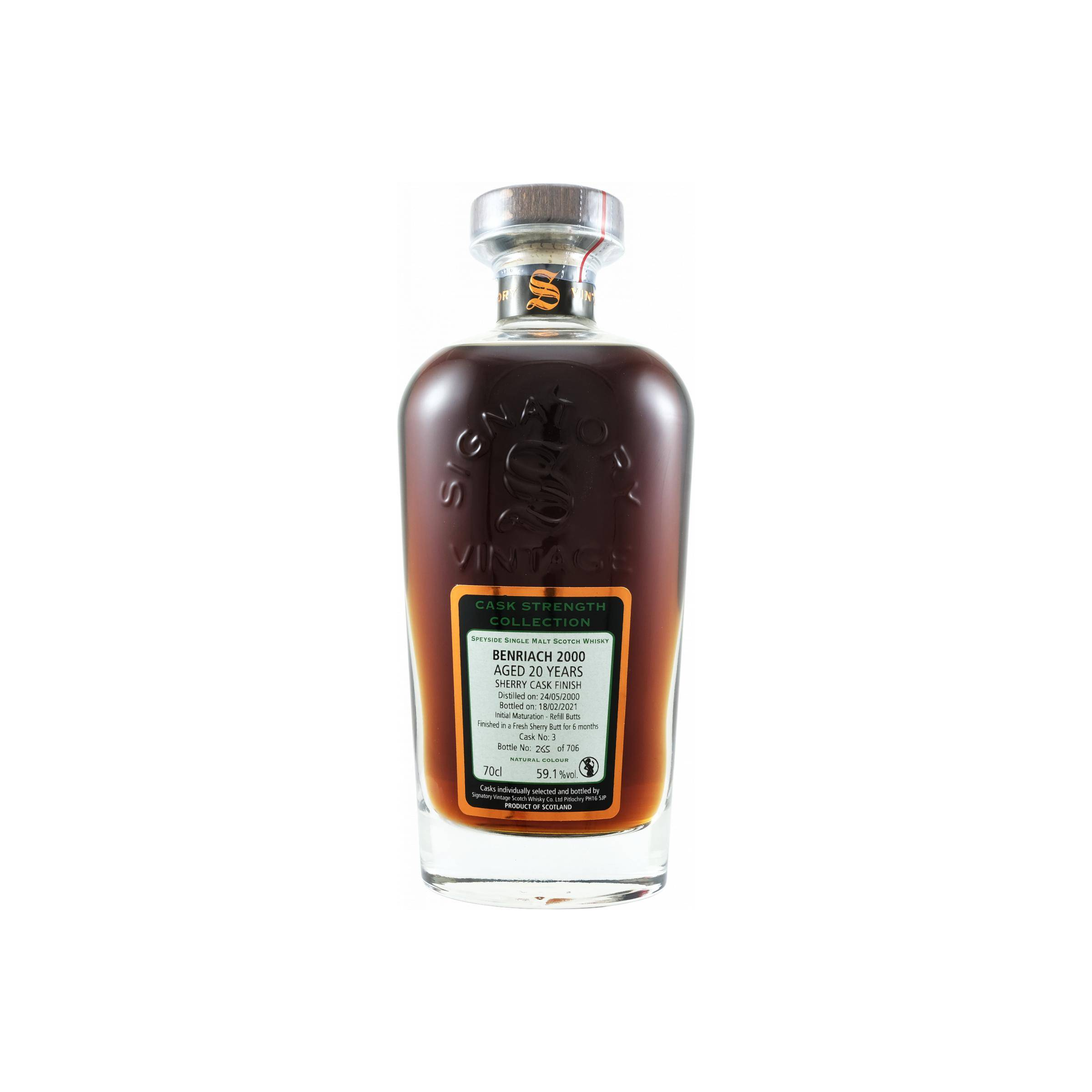 BenRiach Cask Strength Collection 2000 20 Years Single Malt Whisky