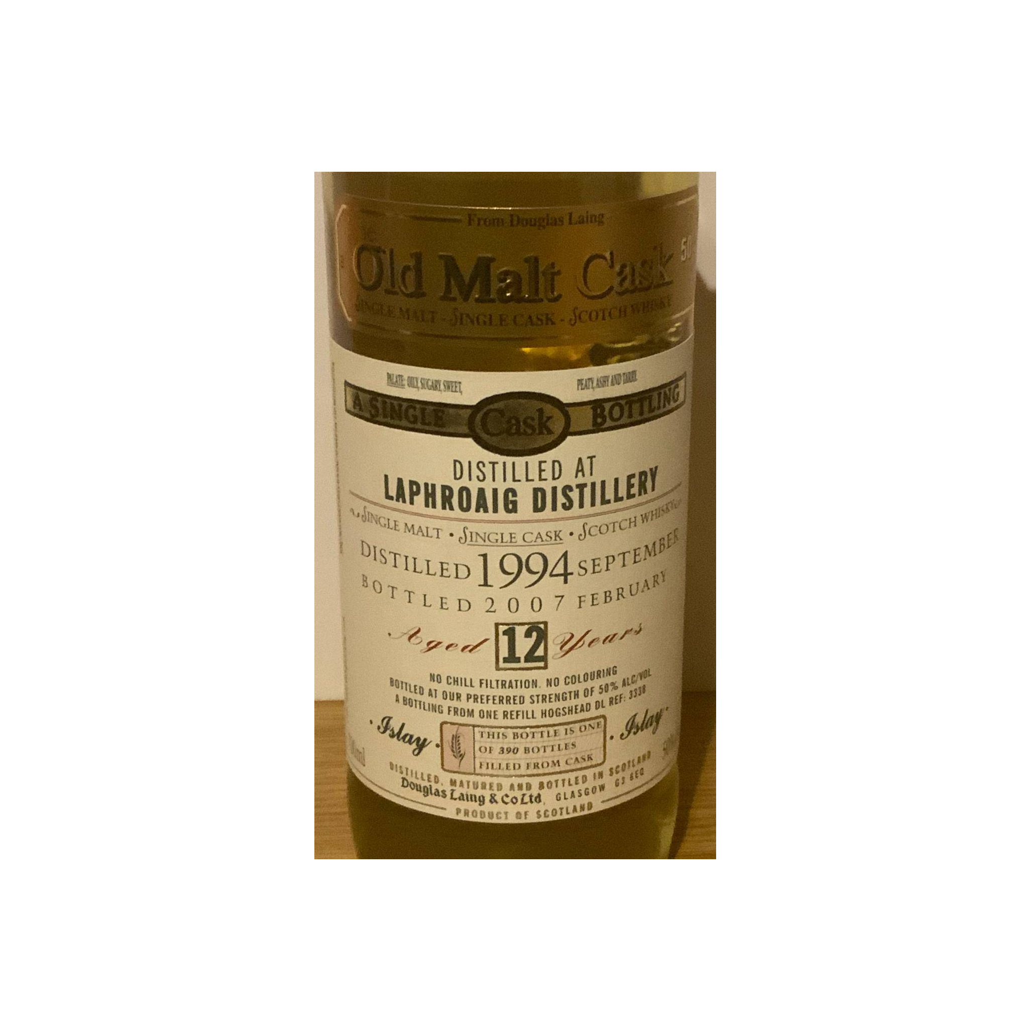 Laphroaig Old Malt Cask 1994 12 Years Single Malt Whisky 2