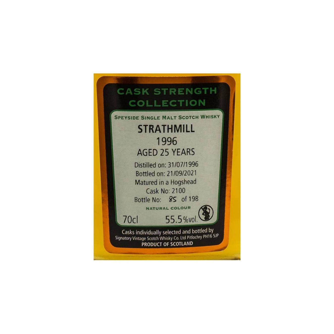 Strathmill Cask Strength Collection 1996 25 Years Single Malt Whisky 3