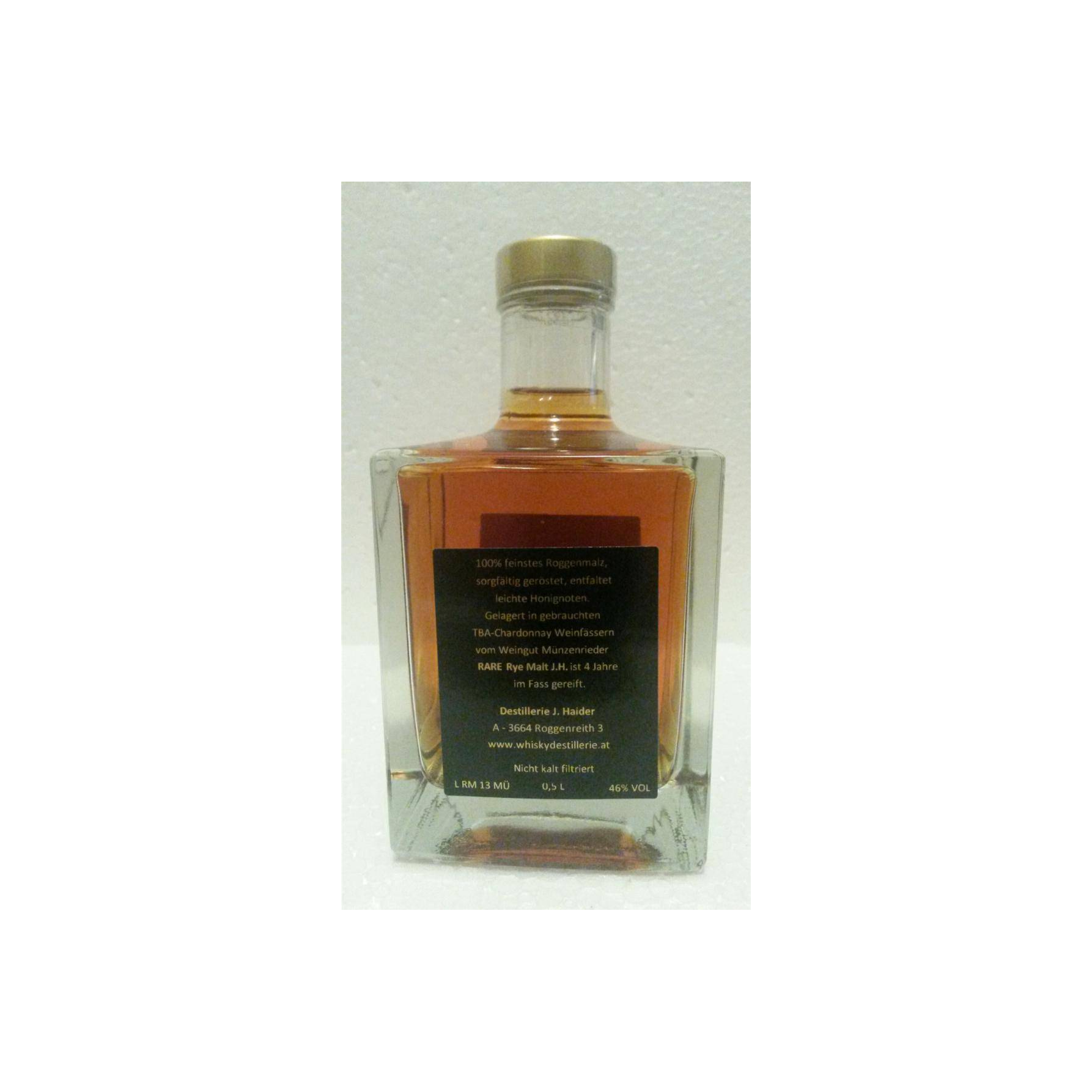 Waldviertler Whisky J.H. Rare Selection - Rye Malt 2