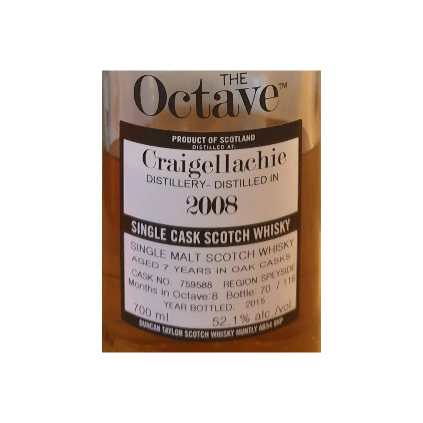 Craigellachie The Octave 2008 7 Years Single Malt Whisky