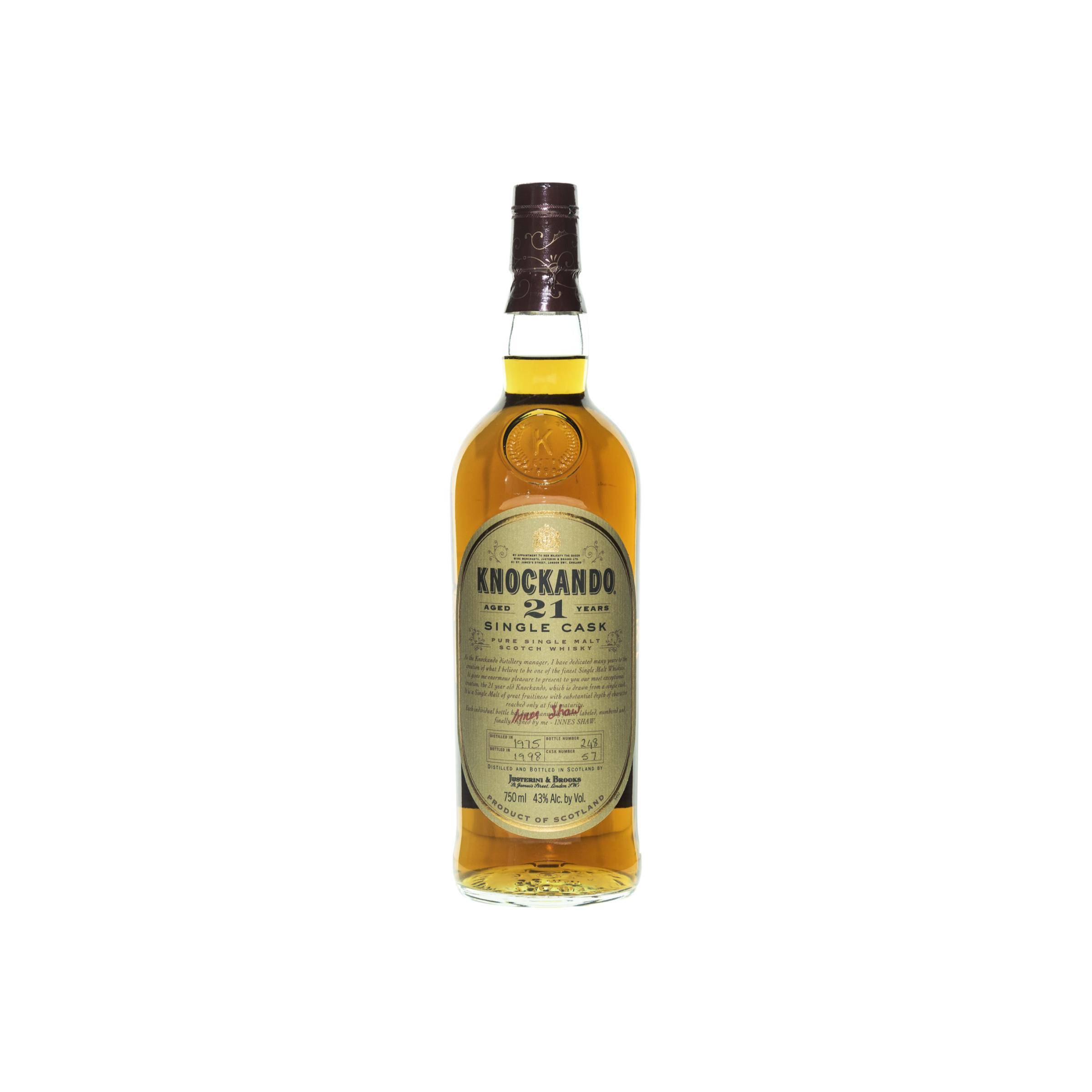 Knockando Single Cask 1975 21 Years Single Malt Whisky