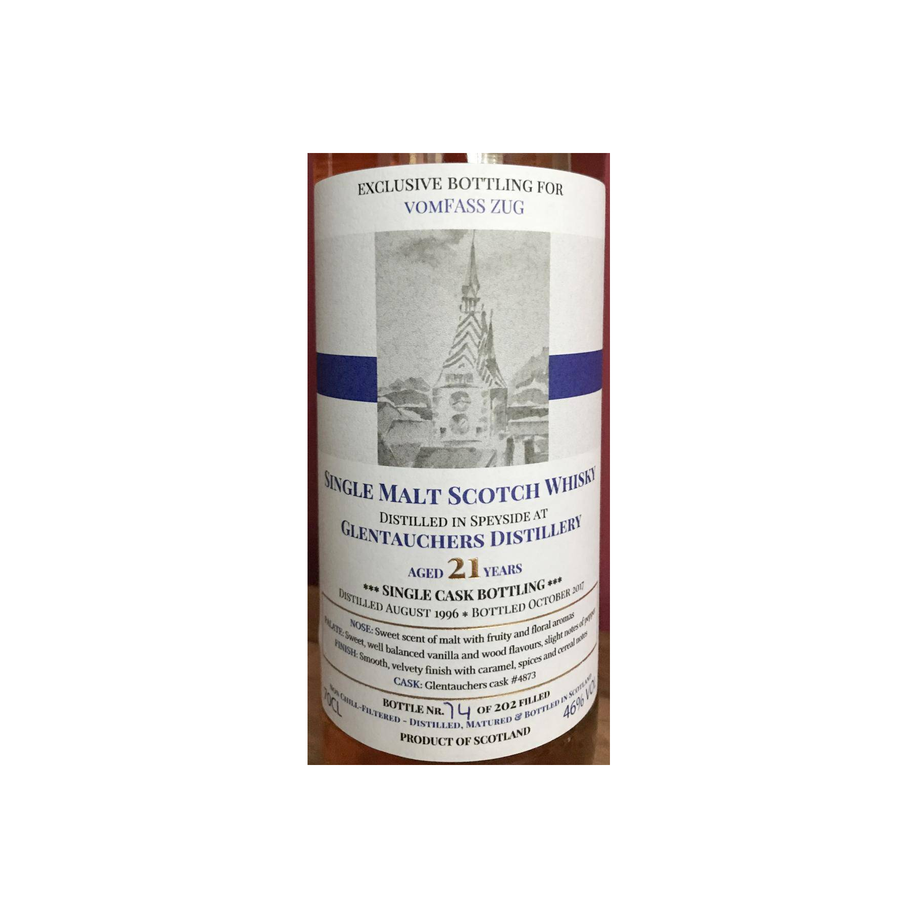 Glentauchers 1996 21 Years Single Malt Whisky 2