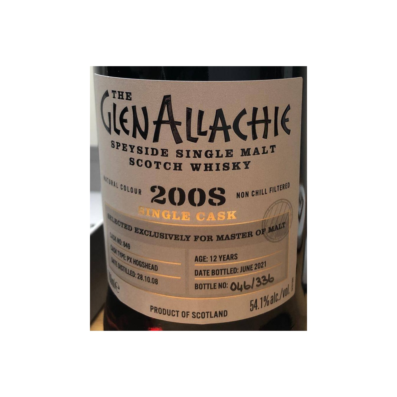 The GlenAllachie Single Cask 2008 13 Years Single Malt Whisky