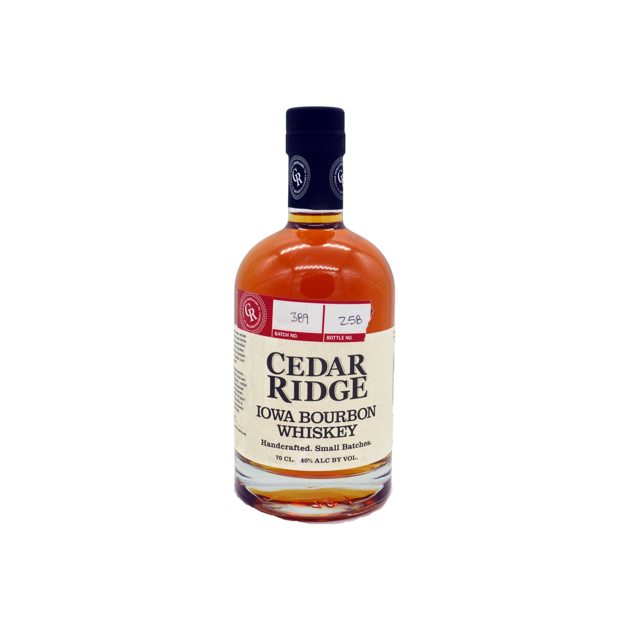 Cedar Ridge Iowa Bourbon Whiskey