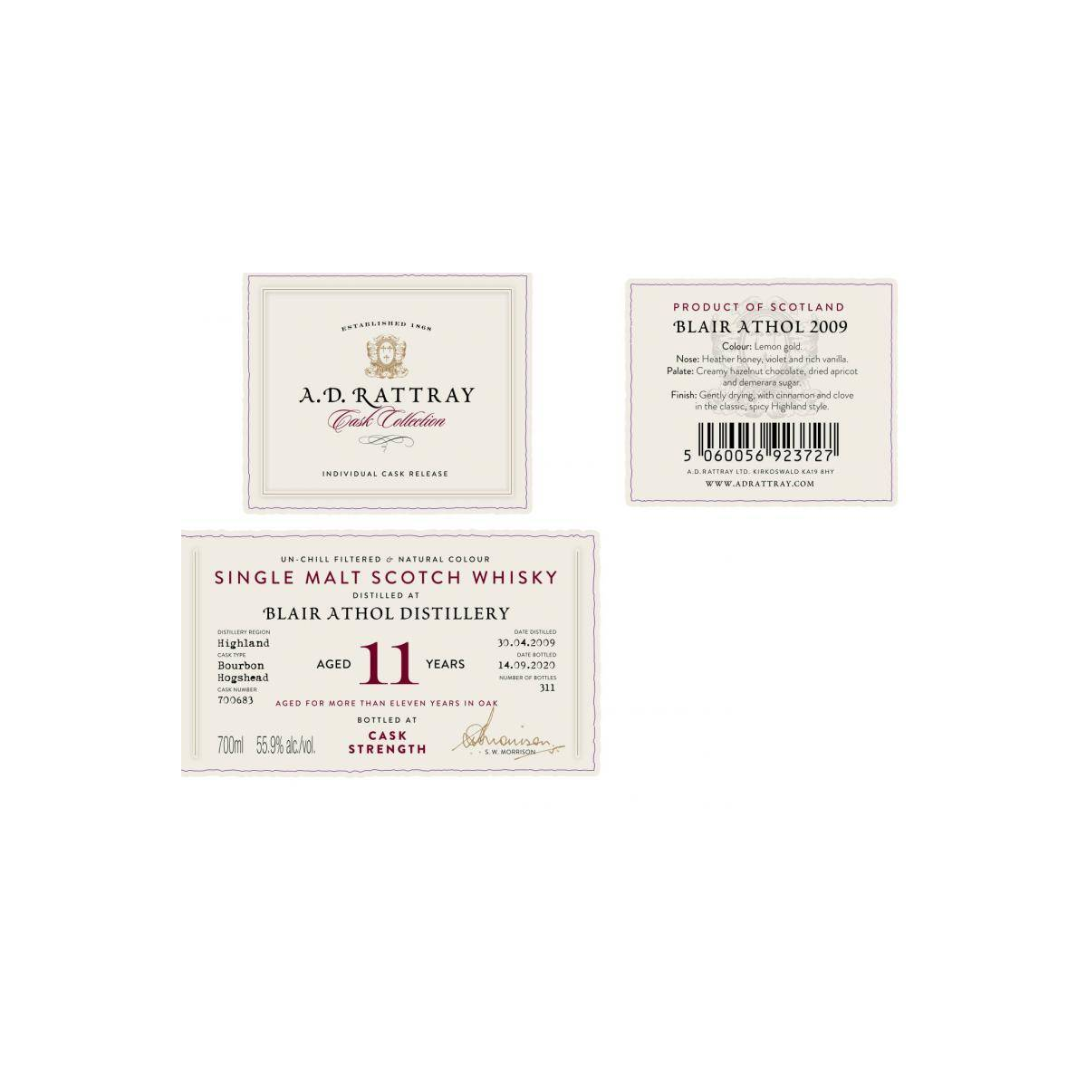 Blair Athol 2009 11 Years Single Malt Whisky