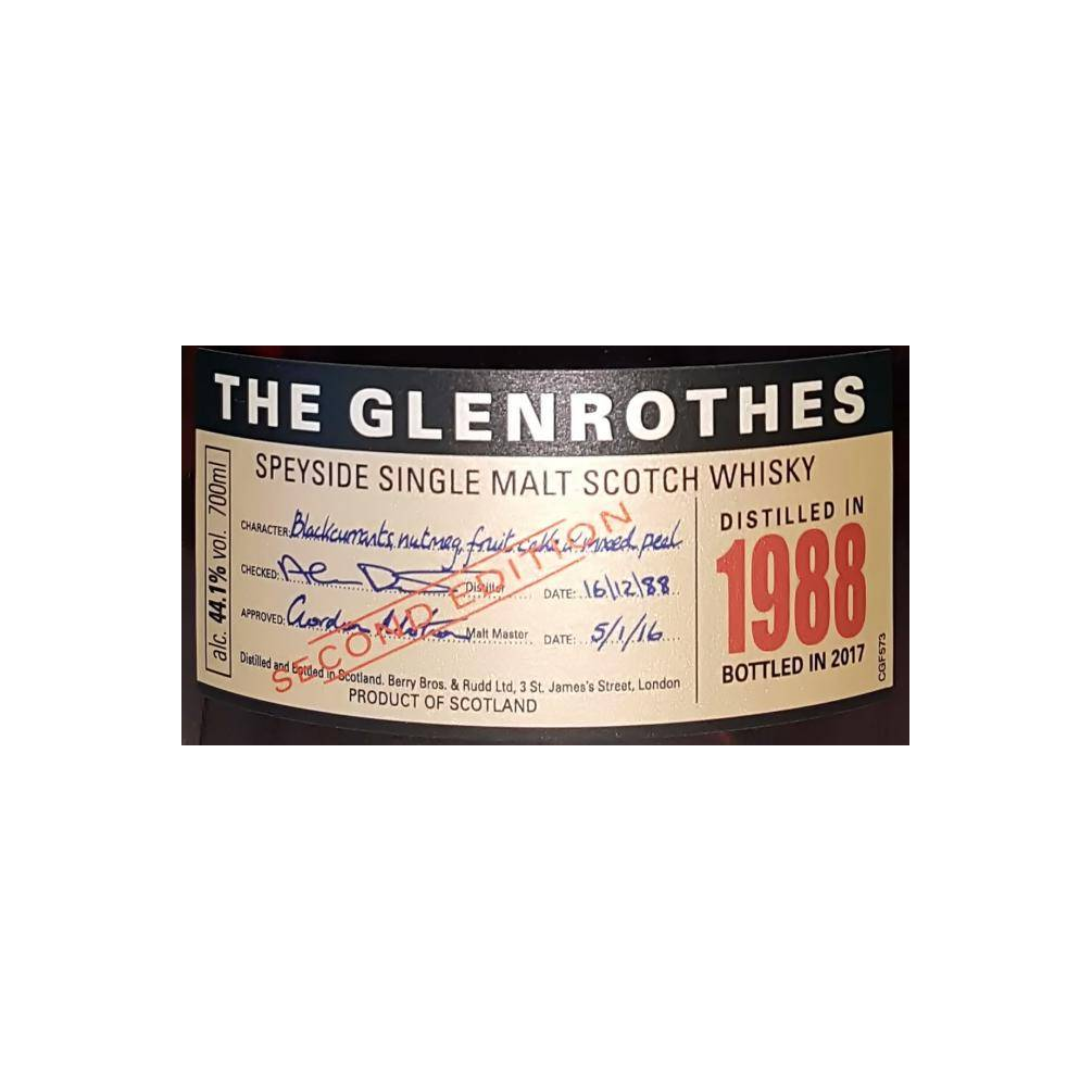The Glenrothes 1988 28 Years Single Malt Whisky 2