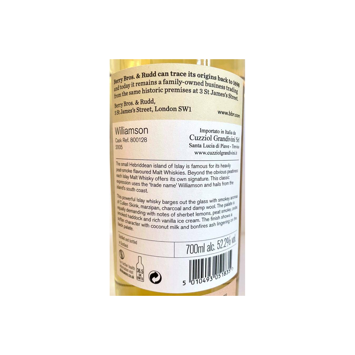 Berry Bros. & Rudd Cask Strength Collection 2005 13 Years Single Malt Whisky 3