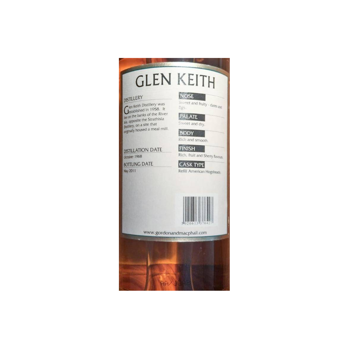 Glen Keith Connoisseurs Choice 1968 42 Years Single Malt Whisky 3