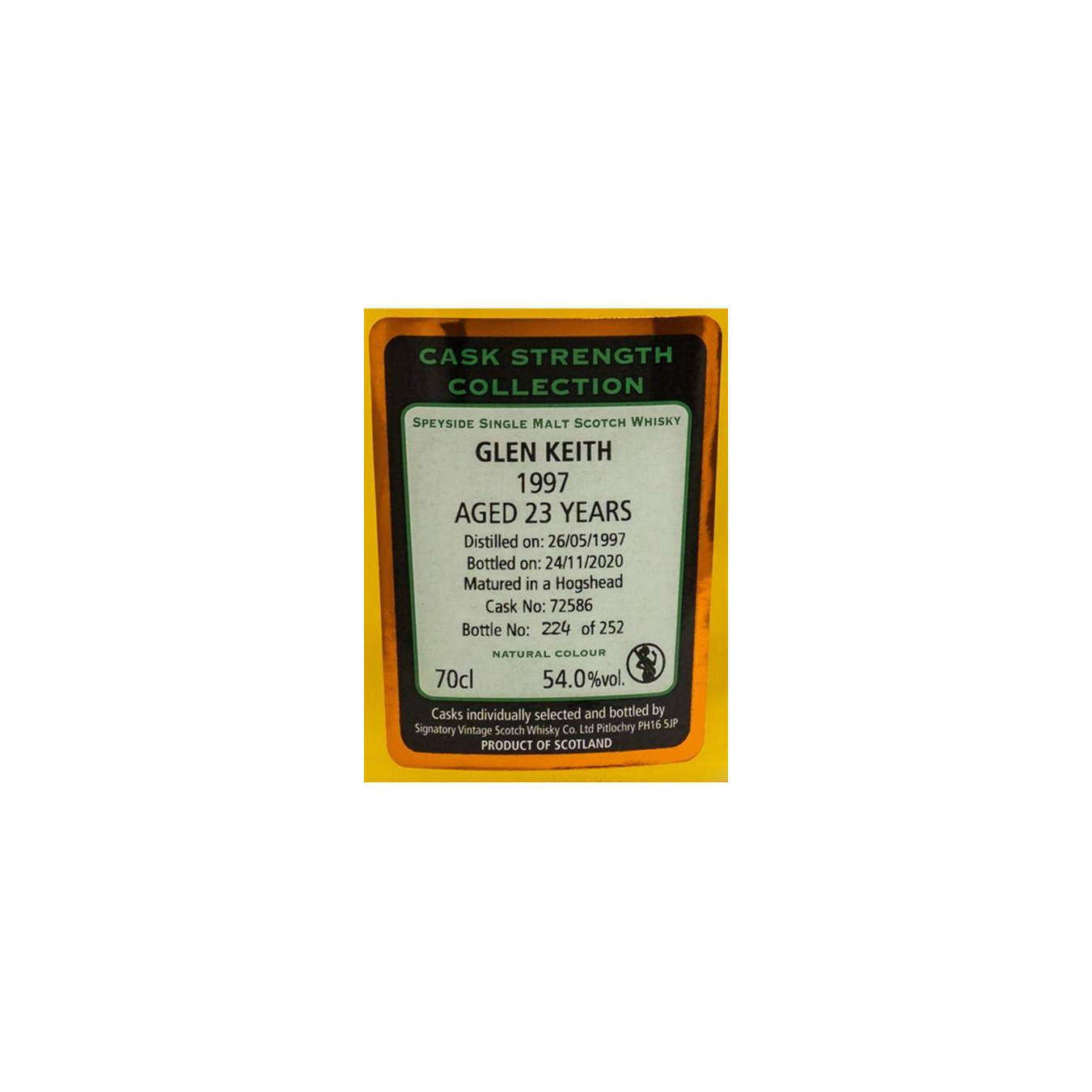 Glen Keith Cask Strength Collection 1997 23 Years Single Malt Whisky 3