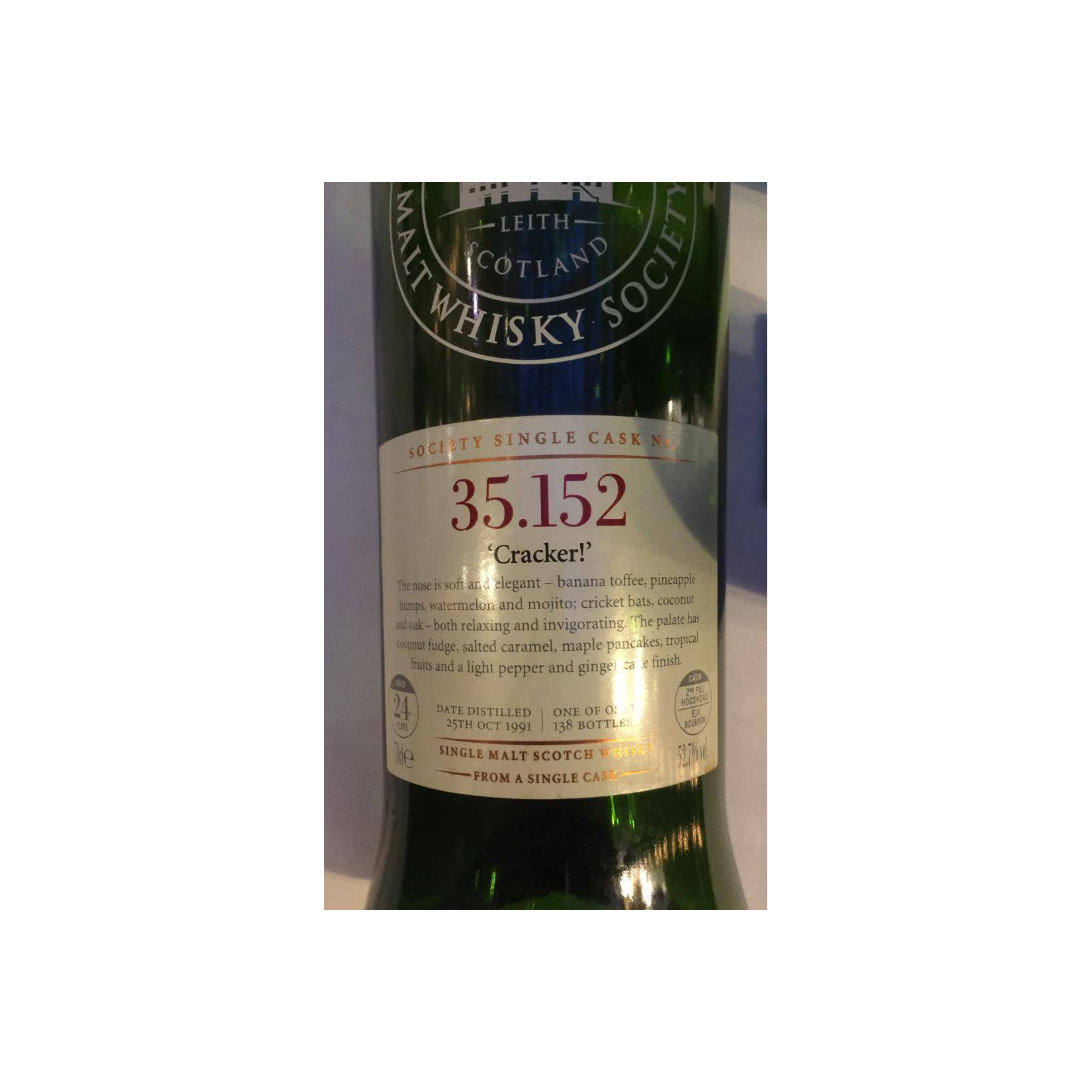 The Scotch Malt Whisky Society 1991 24 Years Single Malt Whisky