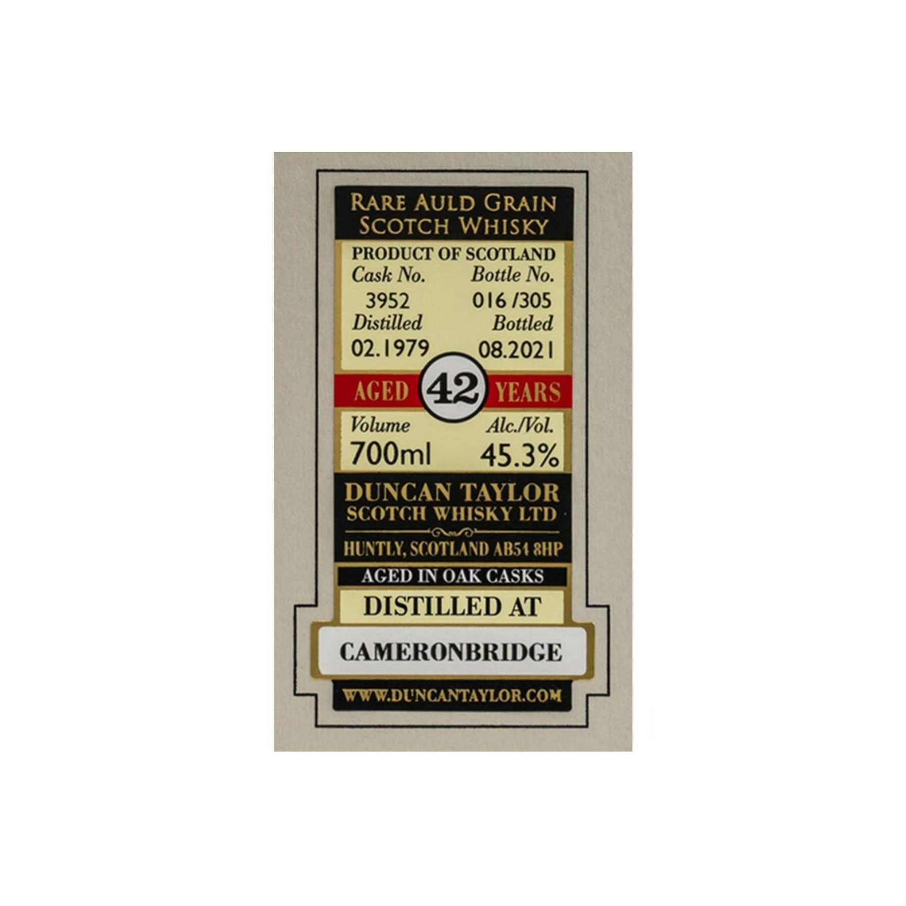 Cameronbridge 1979 42 Years Single Grain Whisky 2