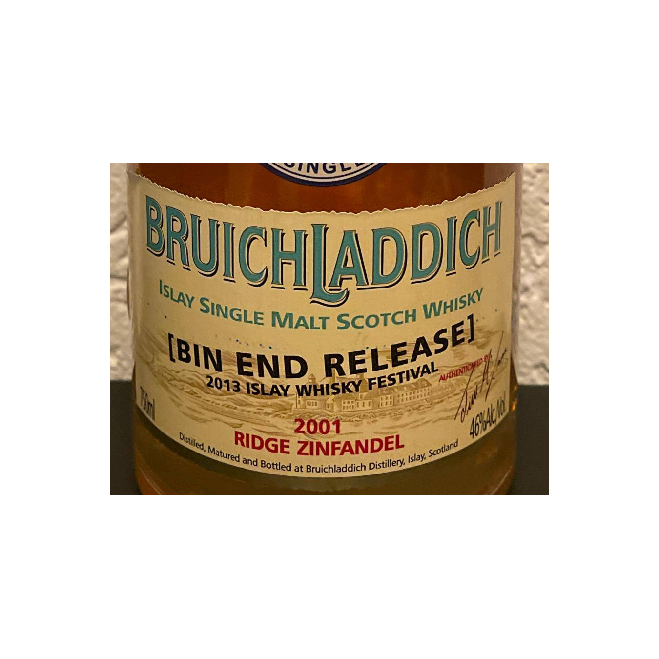 Bruichladdich 2001 5 Years Single Malt Whisky