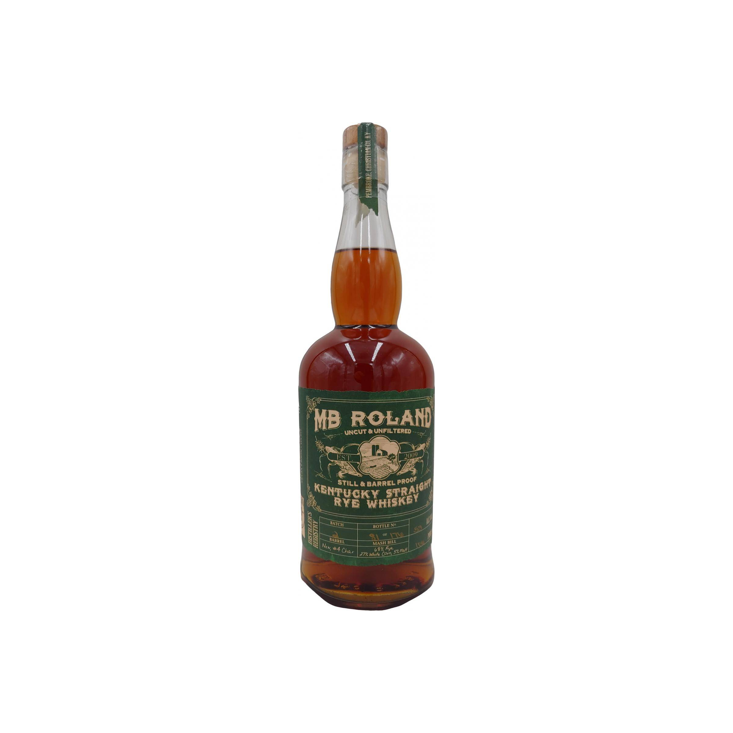 MB Roland Kentucky Straight Rye Whiskey