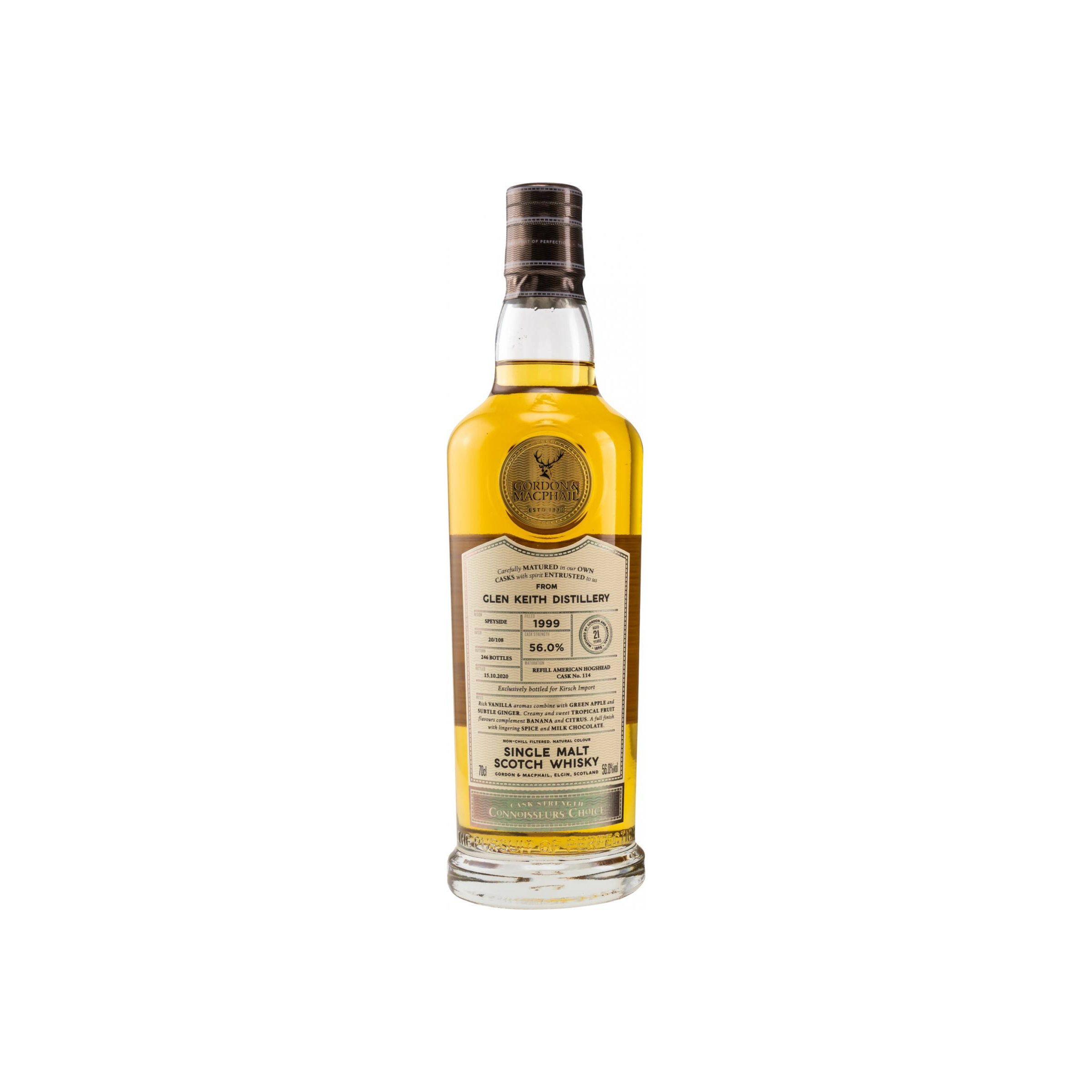 Glen Keith Connoisseurs Choice - Cask Strength 1999 21 Years Single Malt Whisky