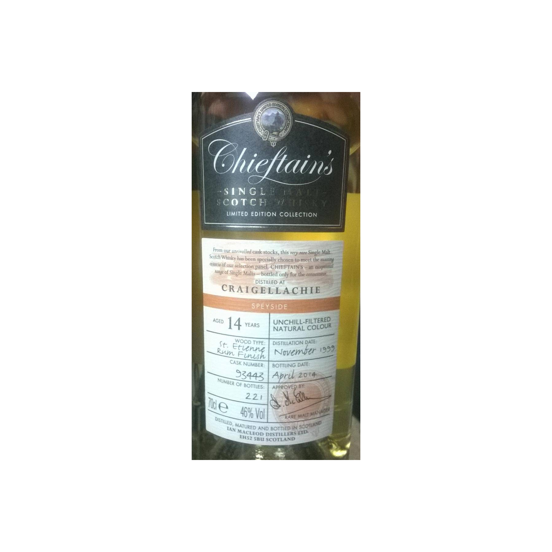 Craigellachie 1999 14 Years Single Malt Whisky