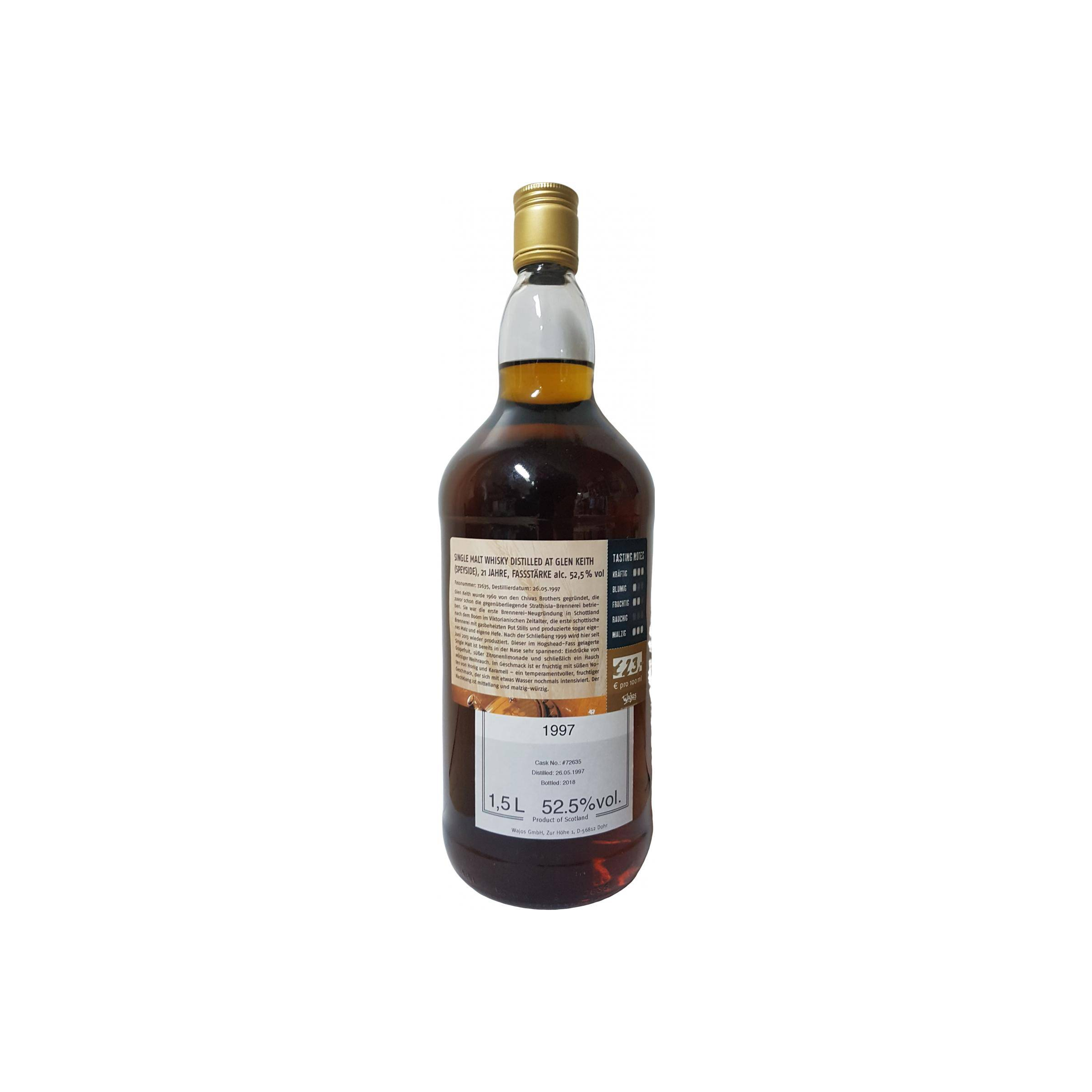Glen Keith 1997 21 Years Single Malt Whisky