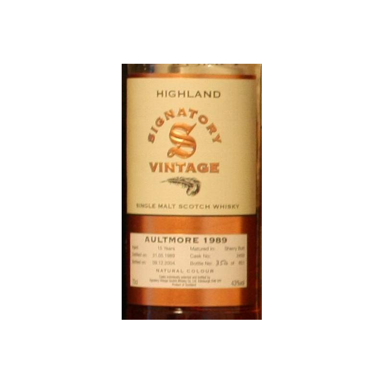 Aultmore Vintage Collection 1989 15 Years Single Malt Whisky