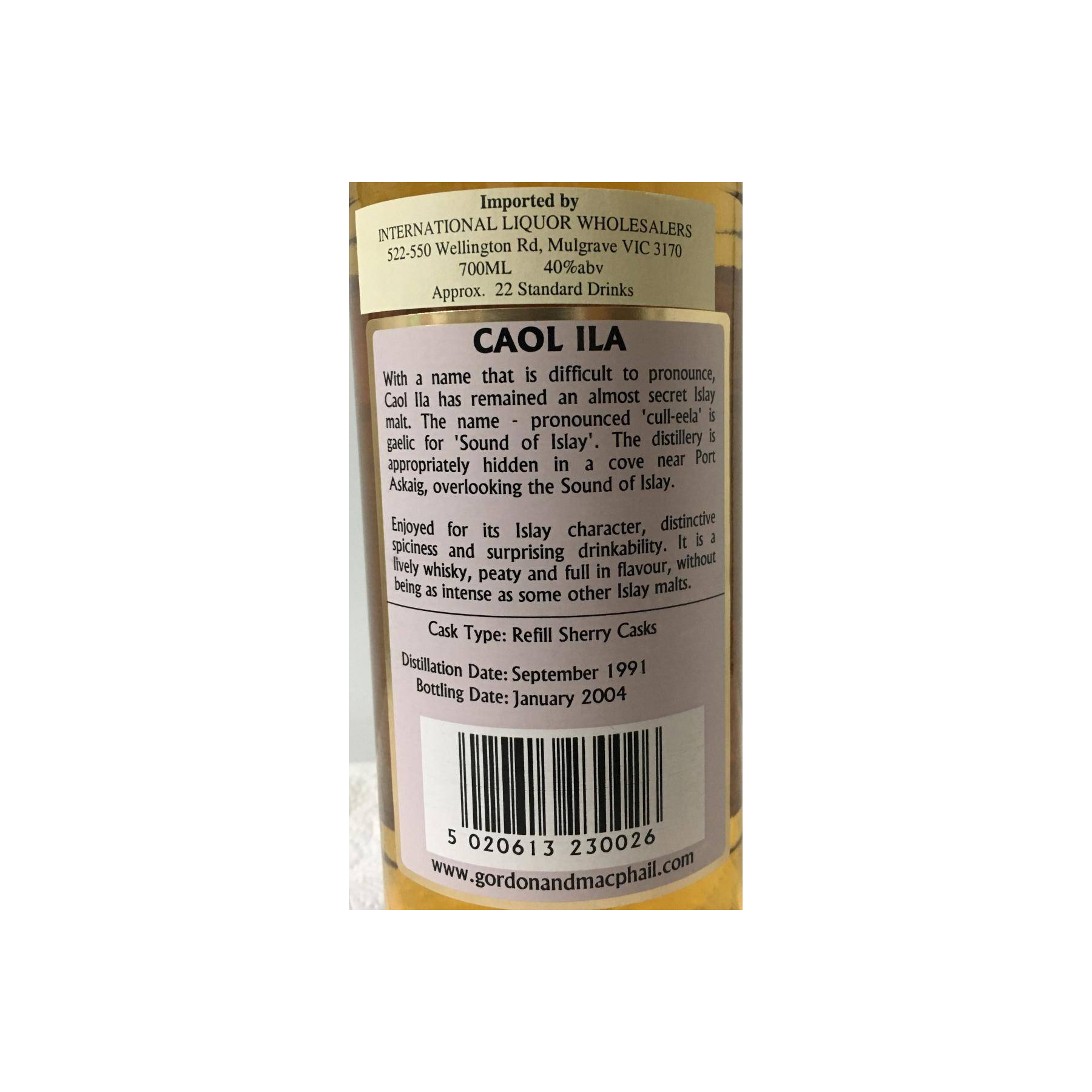 Caol Ila Connoisseurs Choice 1991 12 Years Single Malt Whisky 3