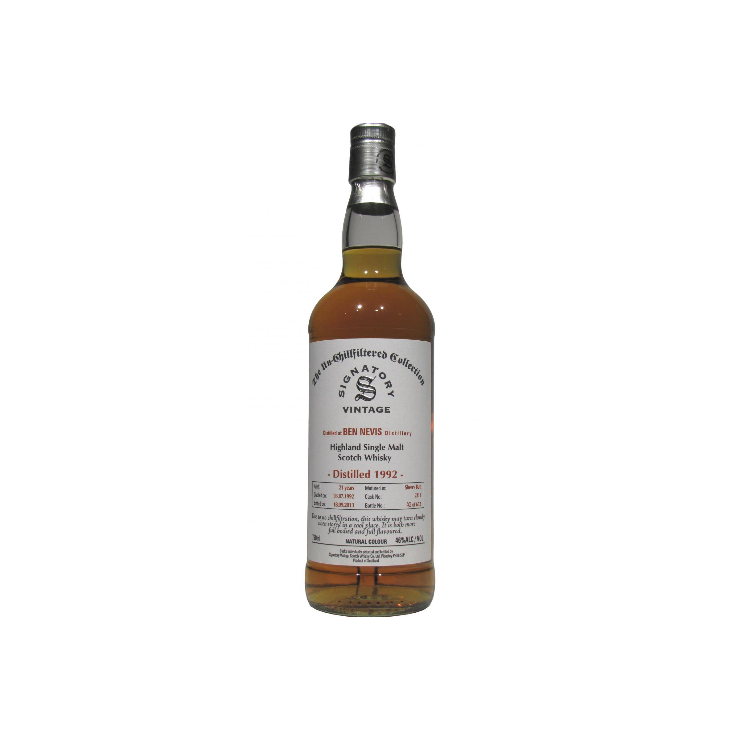 Ben Nevis The Un-Chillfiltered Collection 1992 21 Years Single Malt Whisky 2