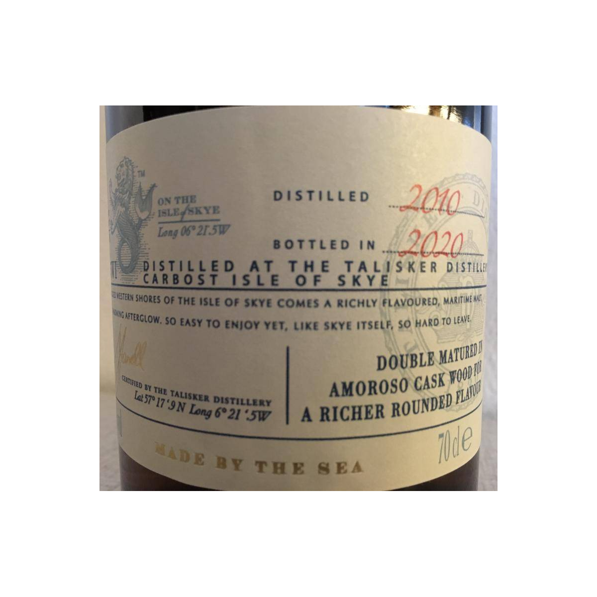 Talisker The Distillers Edition 2010 10 Years Single Malt Whisky 2