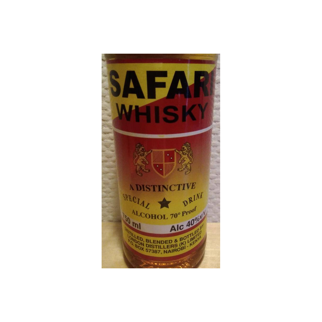Safari Whisky A Distinctive Special Drink