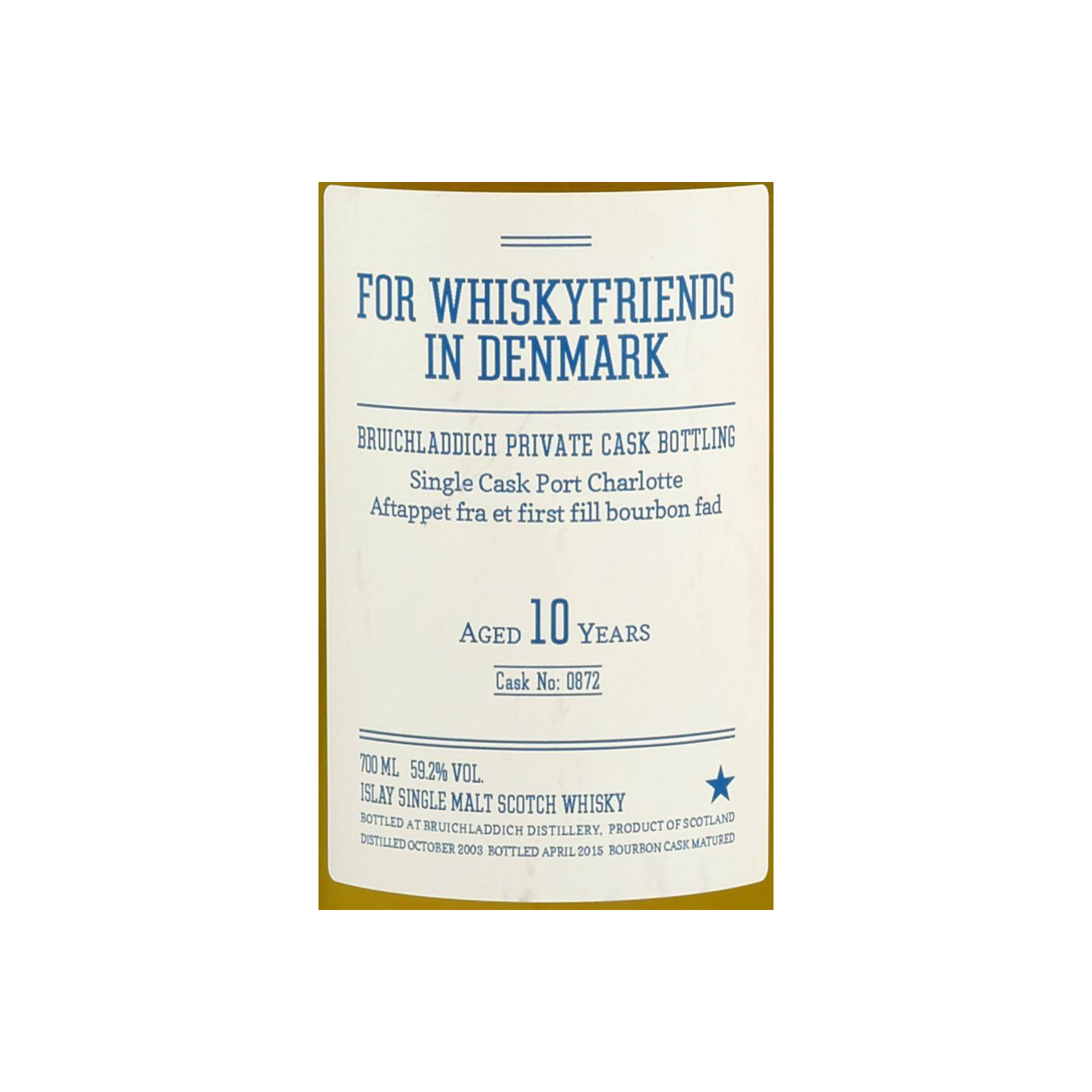 Port Charlotte Private Cask 2003 10 Years Single Malt Whisky 2