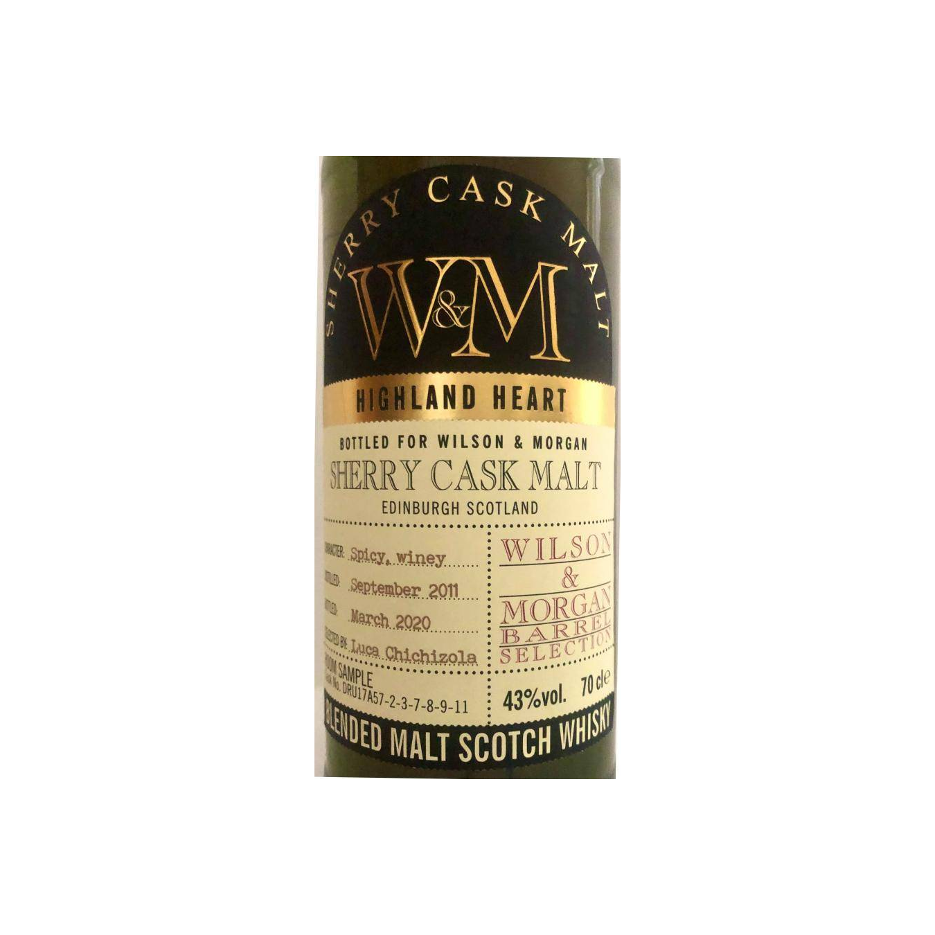 Wilson & Morgan 2011 8 Years Blended Malt Whisky 2