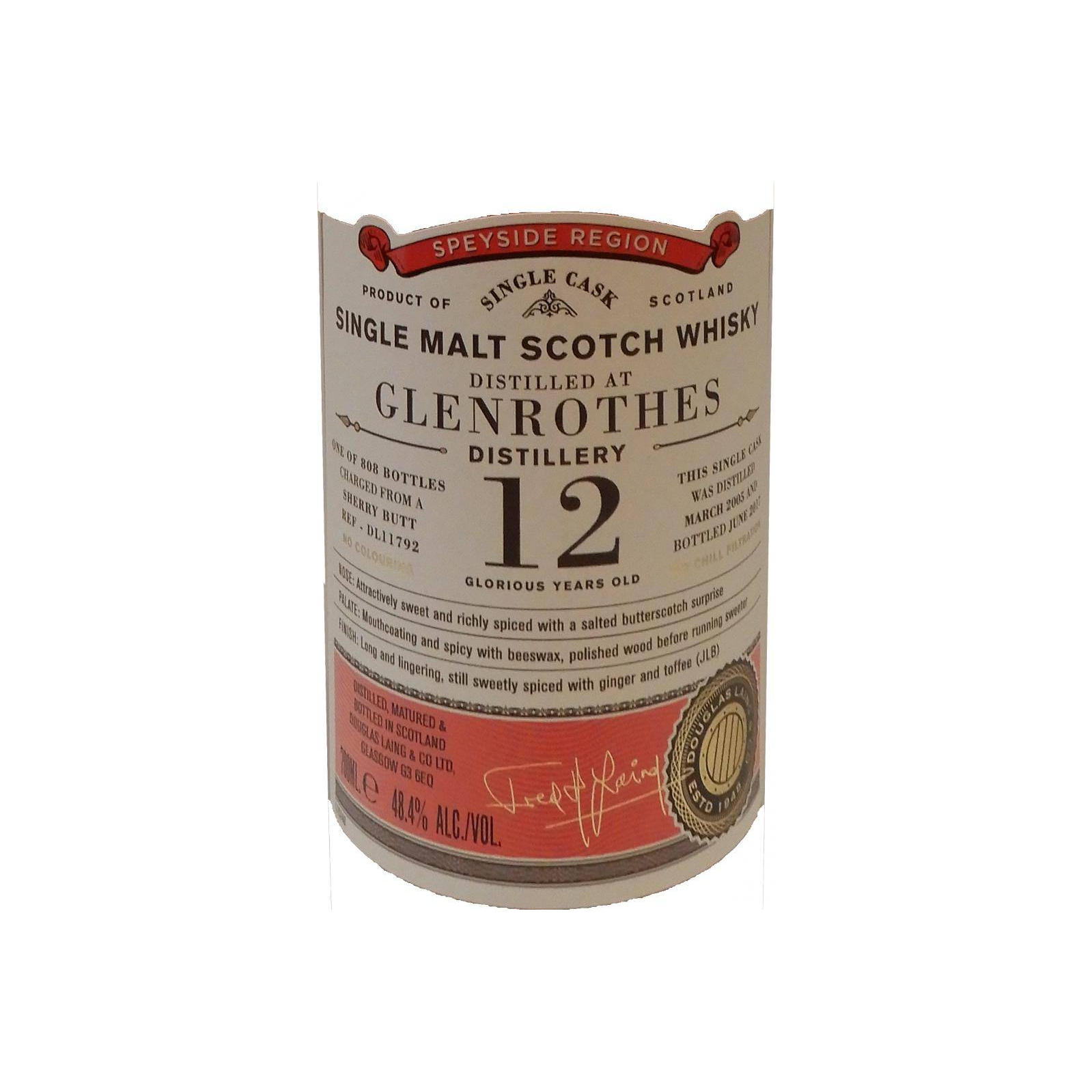 The Glenrothes Old Particular 2005 12 Years Single Malt Whisky 2