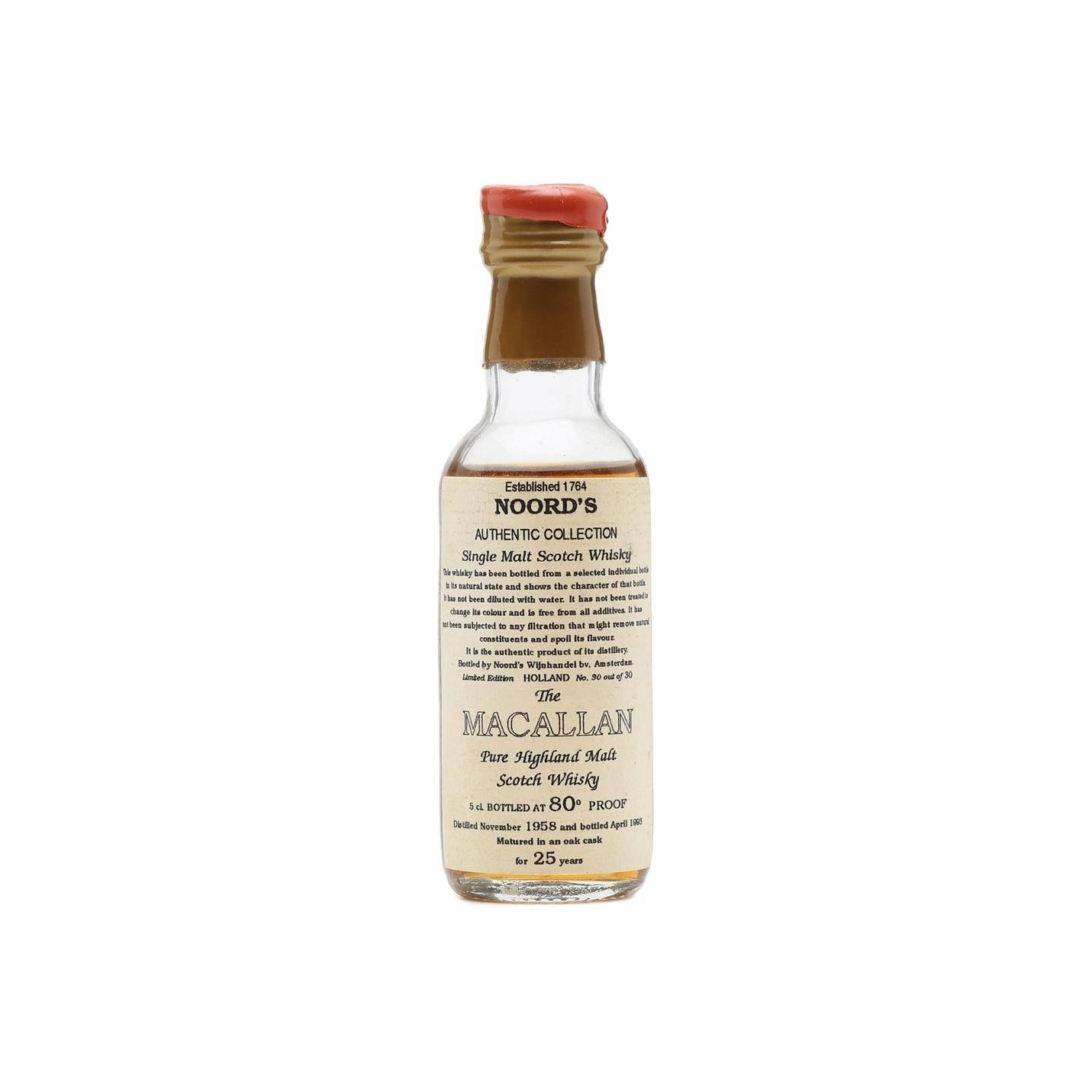 The Macallan 1958 25 Years Single Malt Whisky 2