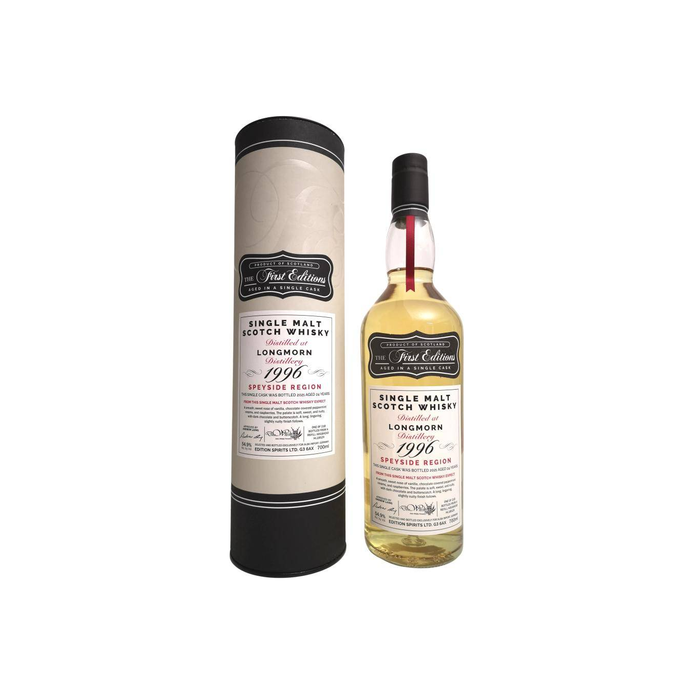 Longmorn The First Editions 1996 24 Years Single Malt Whisky 3