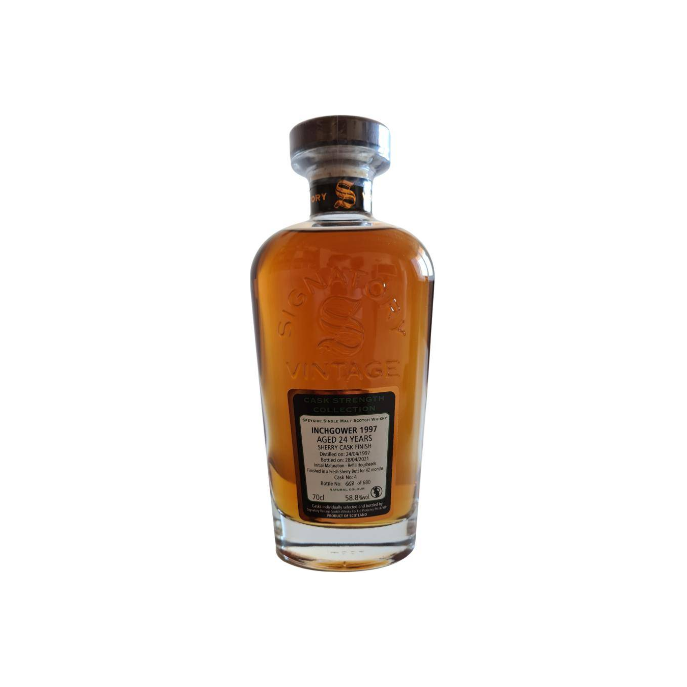 Inchgower Cask Strength Collection 1997 24 Years Single Malt Whisky