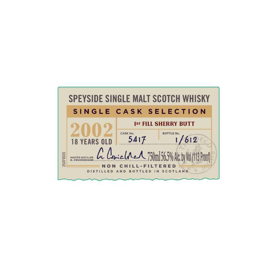 Aberlour Single Cask 2002 18 Years Single Malt Whisky 2