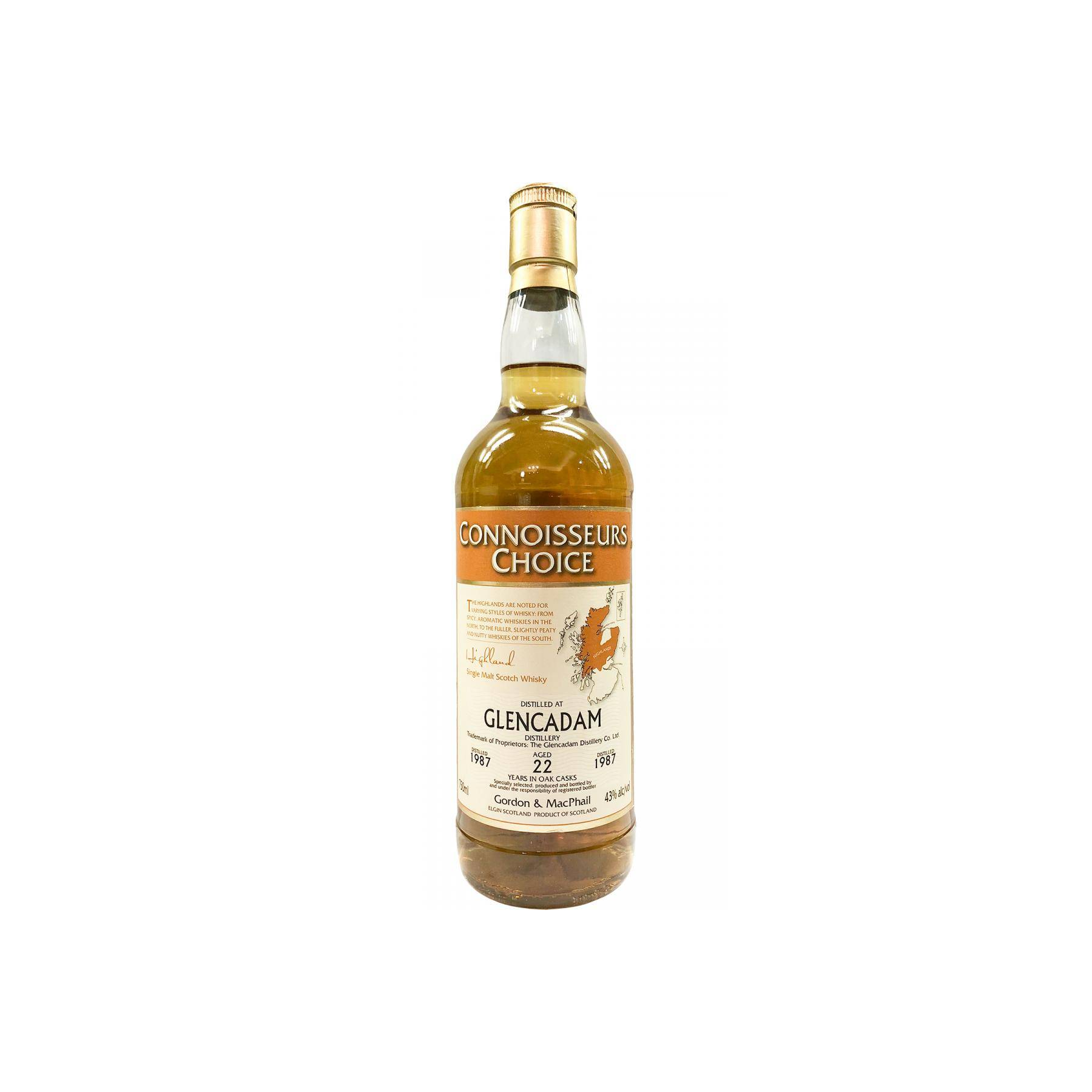 Glencadam Connoisseurs Choice 1987 22 Years Single Malt Whisky