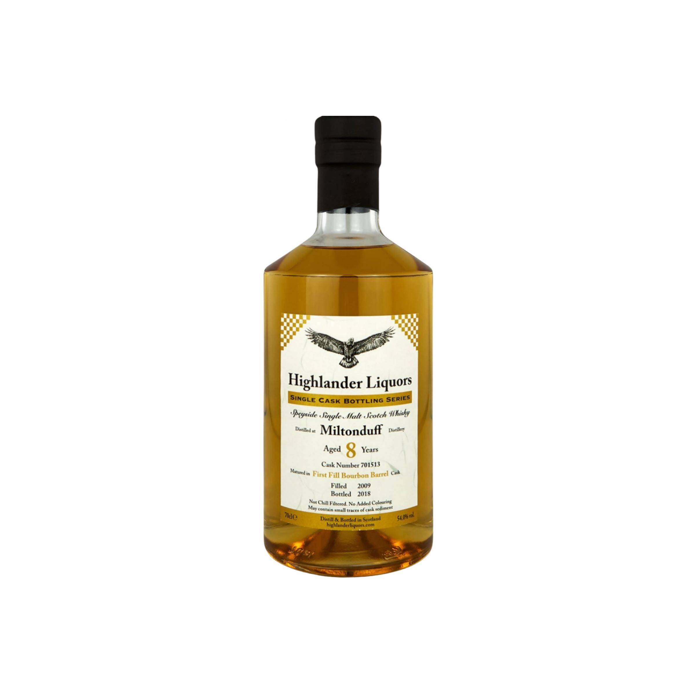 Miltonduff 2009 8 Years Single Malt Whisky