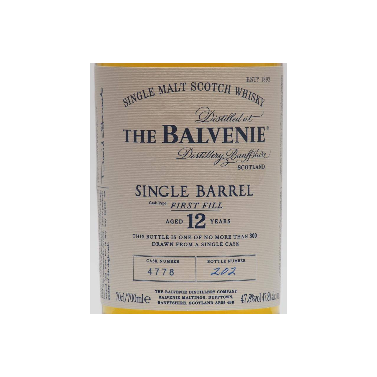 The Balvenie Single Cask 12 Years Single Malt Whisky 3
