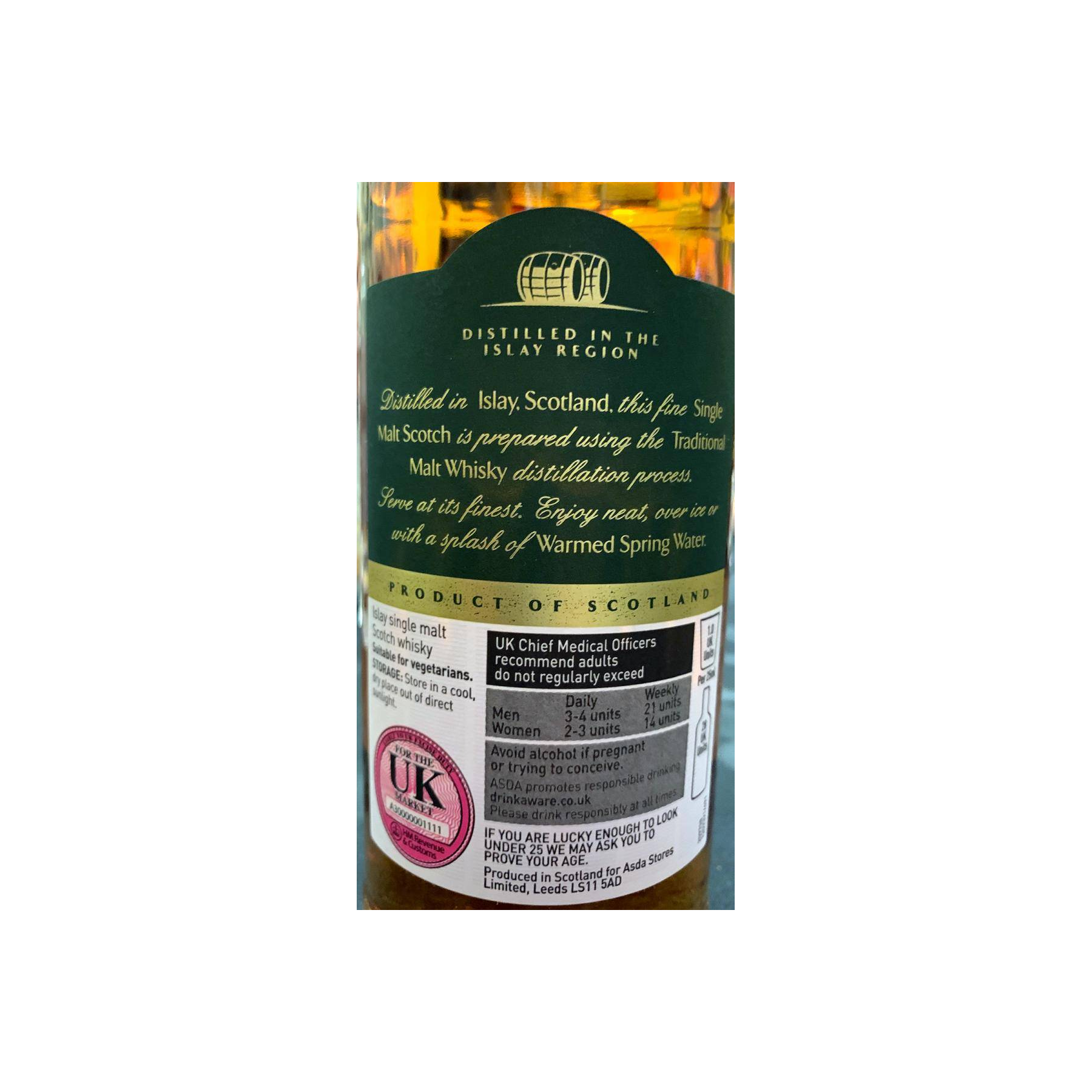 ASDA Extra Special Islay Single Malt Scotch Whisky 2