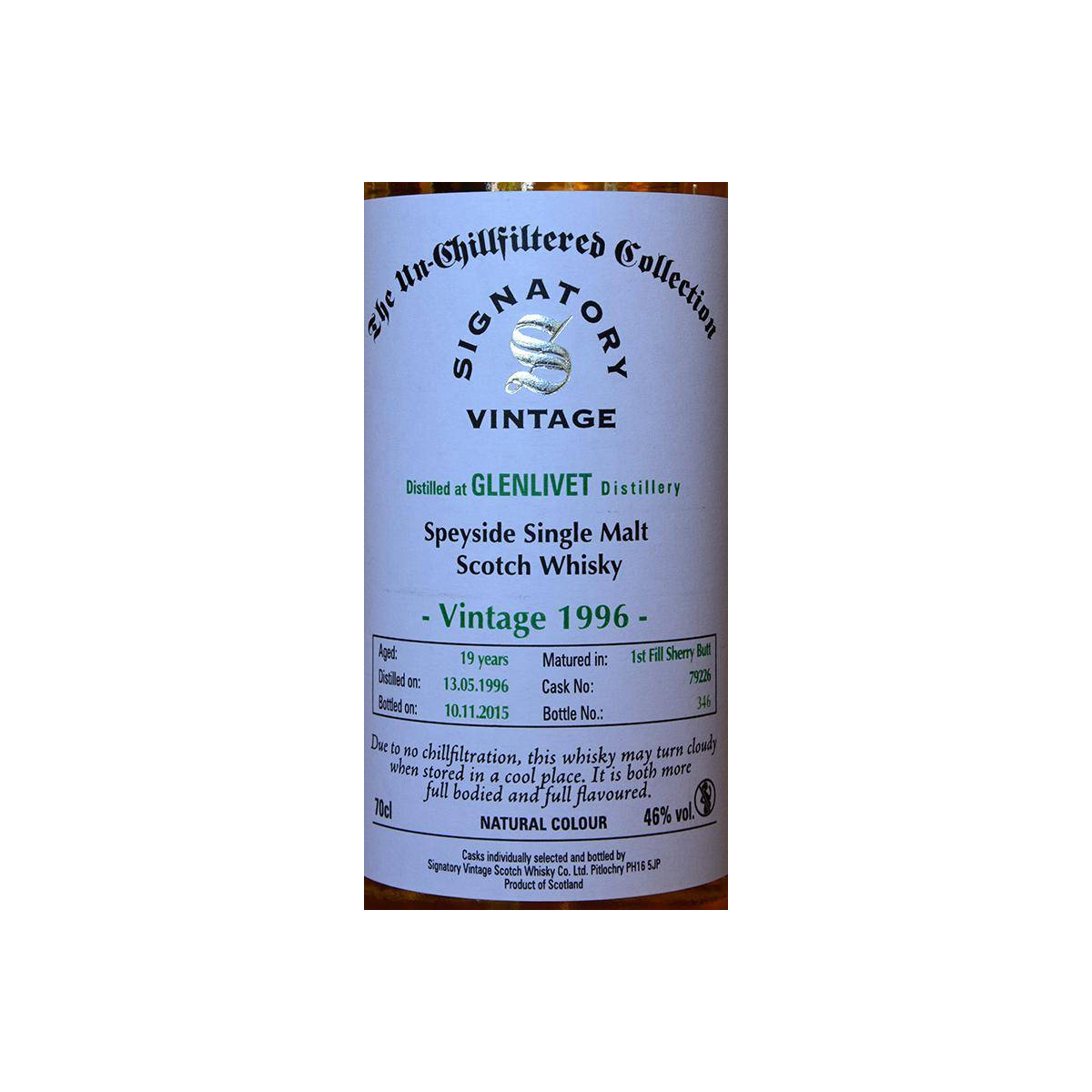 The Glenlivet The Un-Chillfiltered Collection 1996 19 Years Single Malt Whisky 3