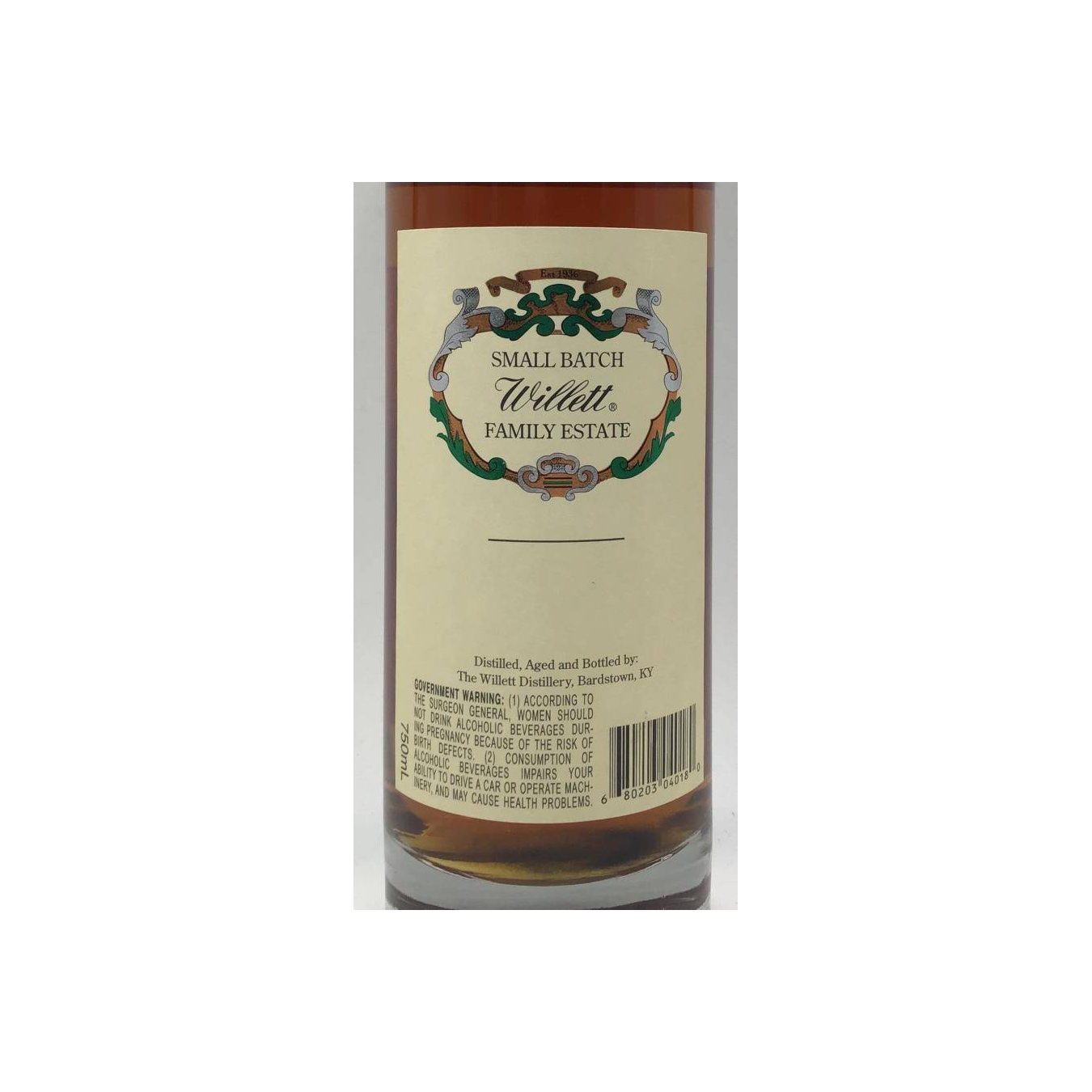 Willett 4 Years Rye Whisky 2