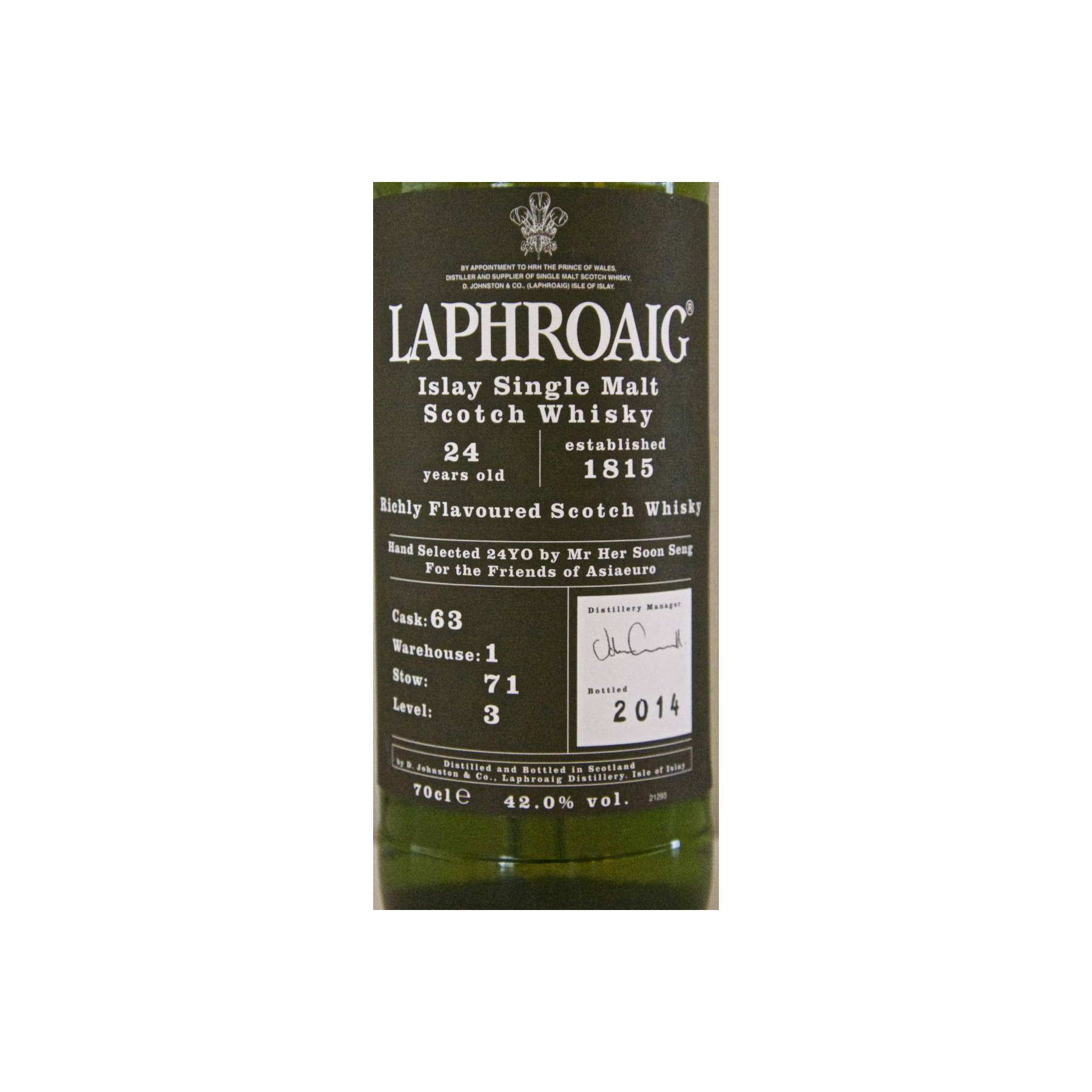 Laphroaig 24 Years Single Malt Whisky 2