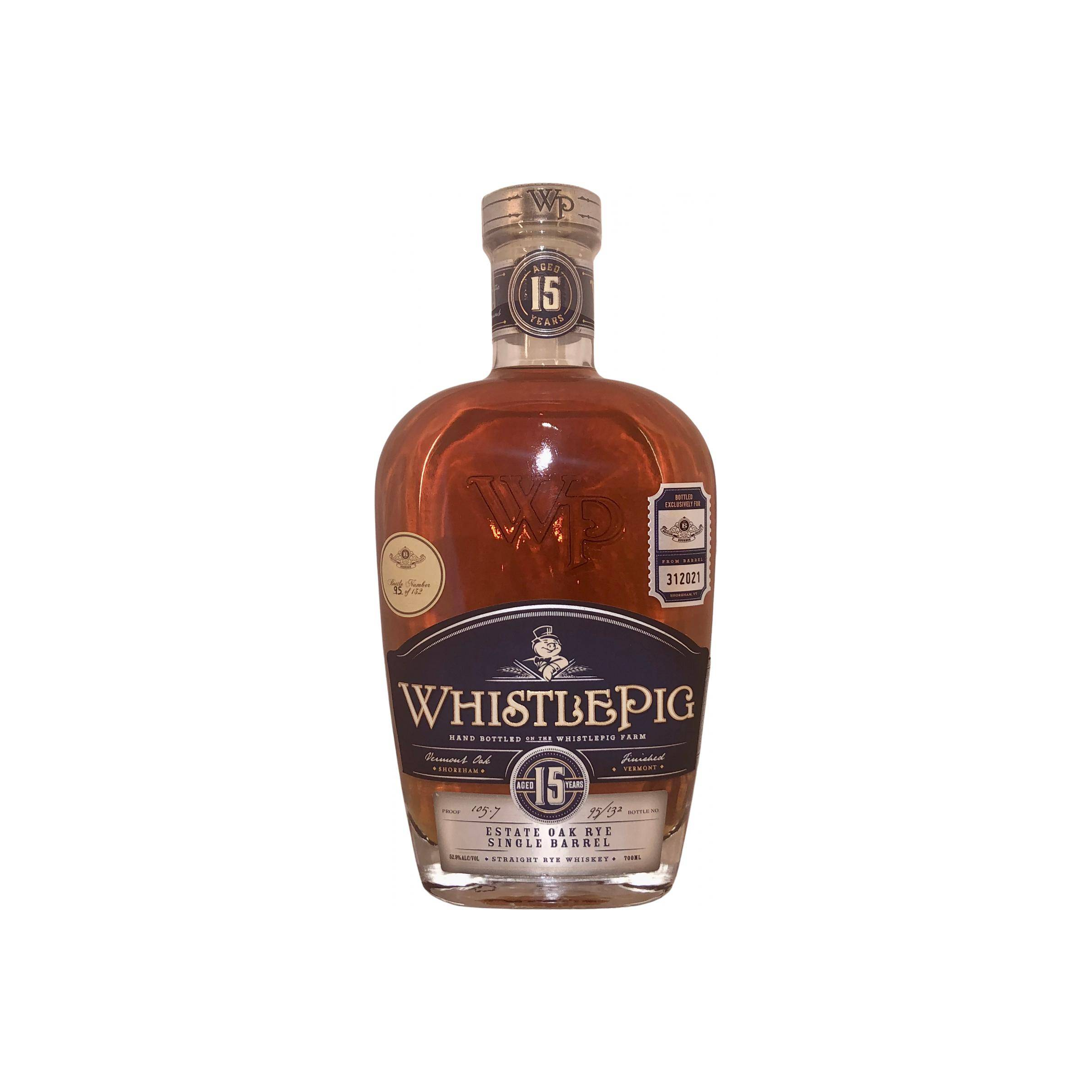 WhistlePig Single Cask 15 Years Rye Whisky