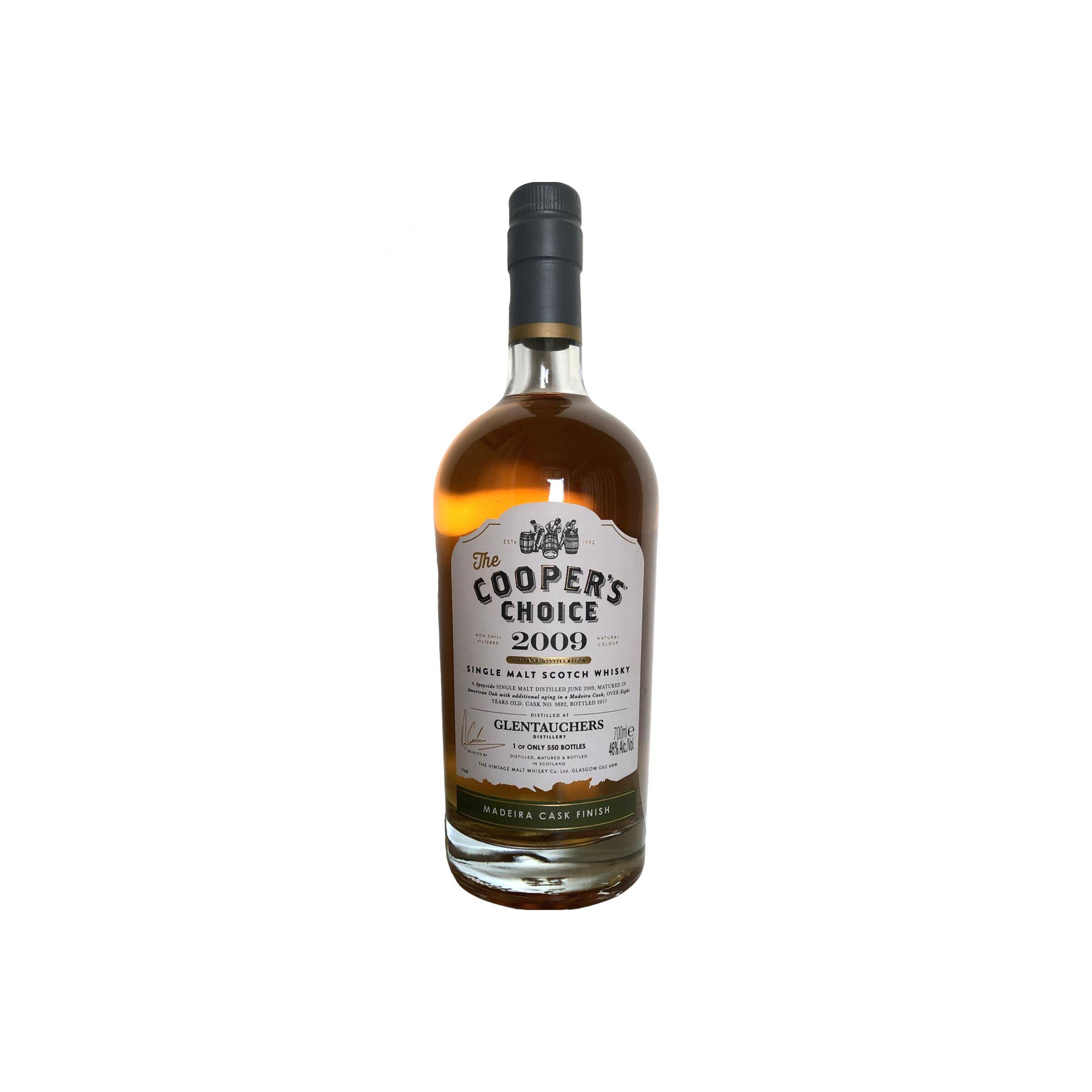 Glentauchers The Cooper's Choice 2009 8 Years Single Malt Whisky