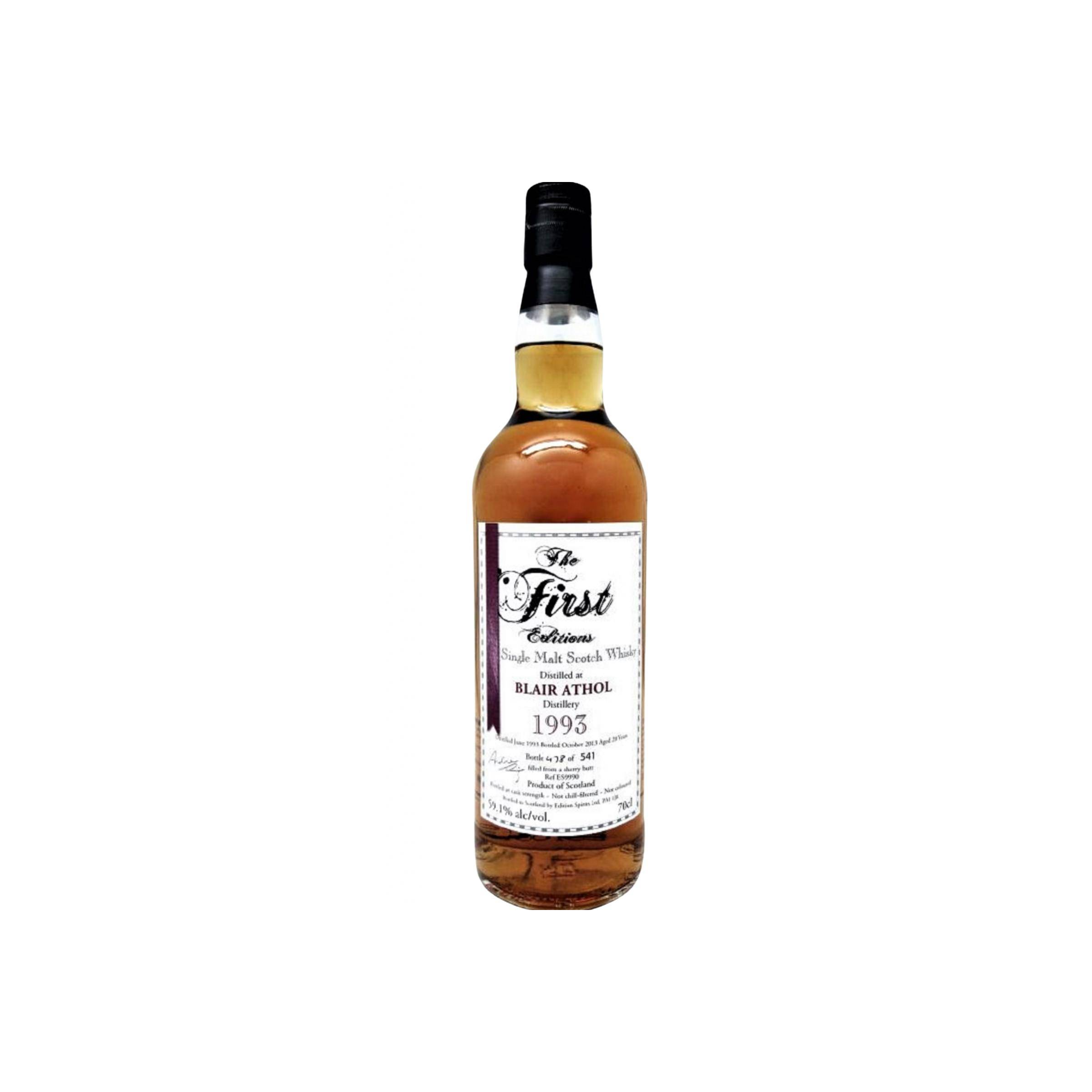 Blair Athol The First Editions 1993 20 Years Single Malt Whisky