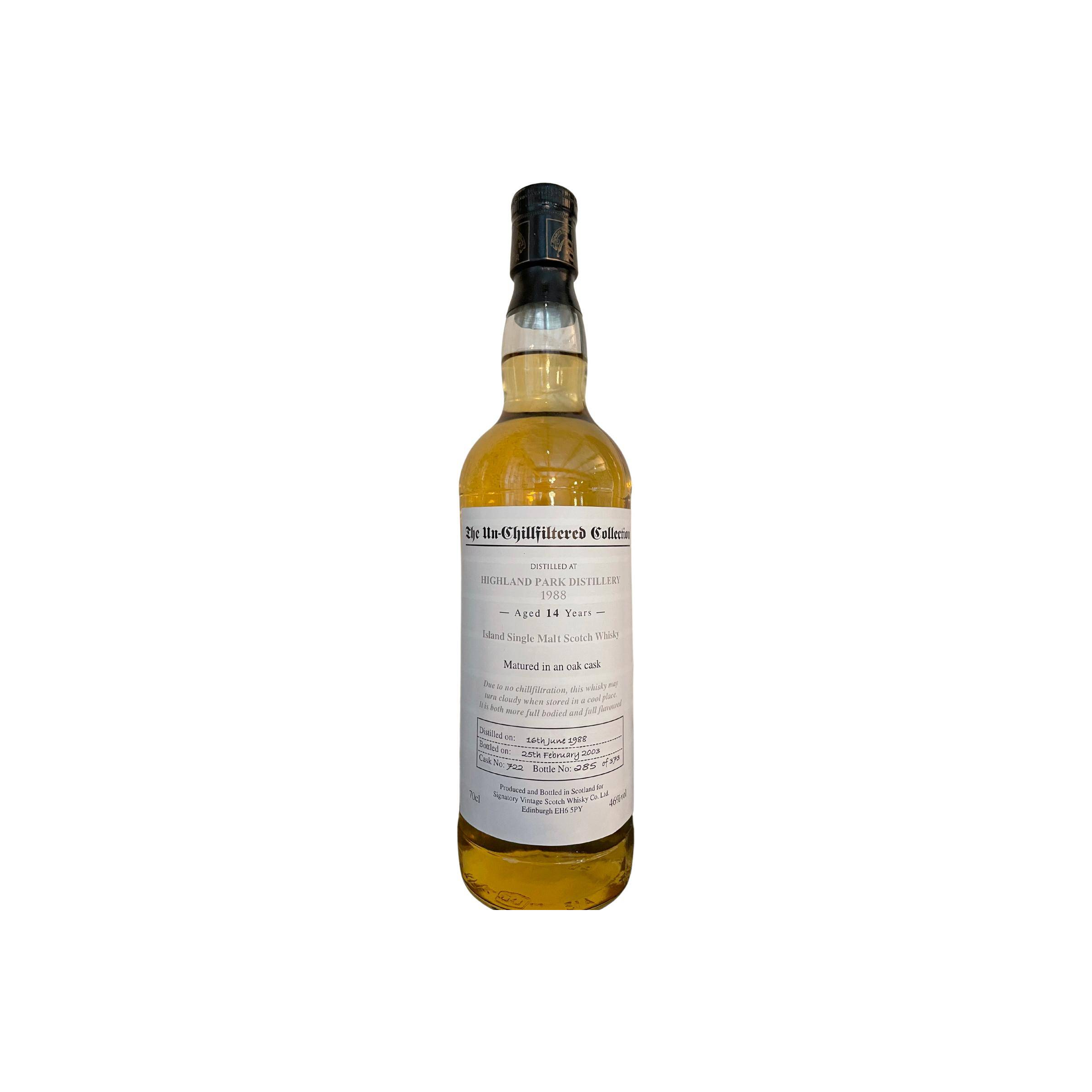 Highland Park The Un-Chillfiltered Collection 1988 14 Years Single Malt Whisky